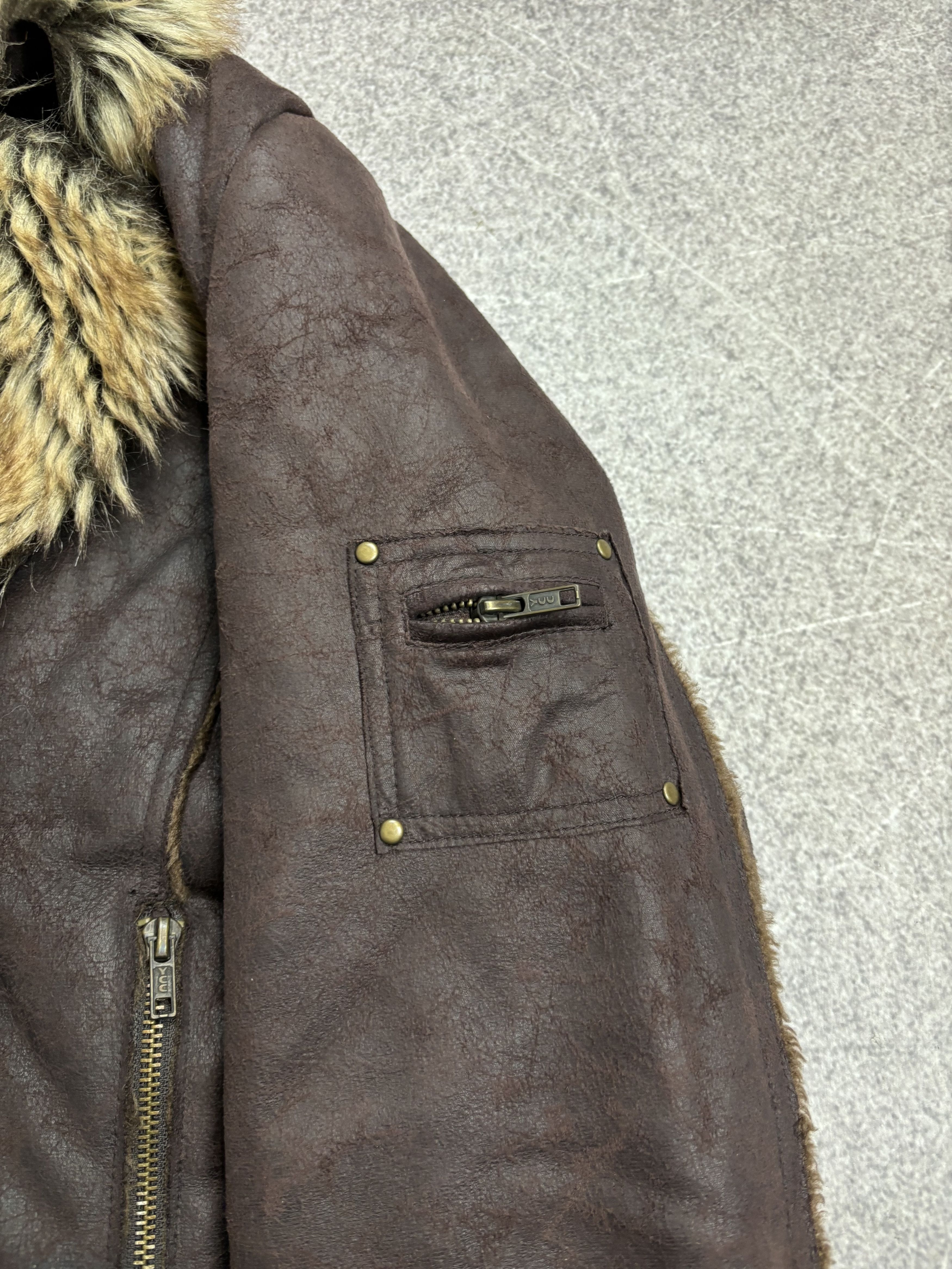 If Six Was Nine IF SIX WAS NINE STYLE JAPANESE SHEEPSKIN JACKET FUR HOOD Y2K Size US S / EU 44-46 / 1 - 9 Thumbnail