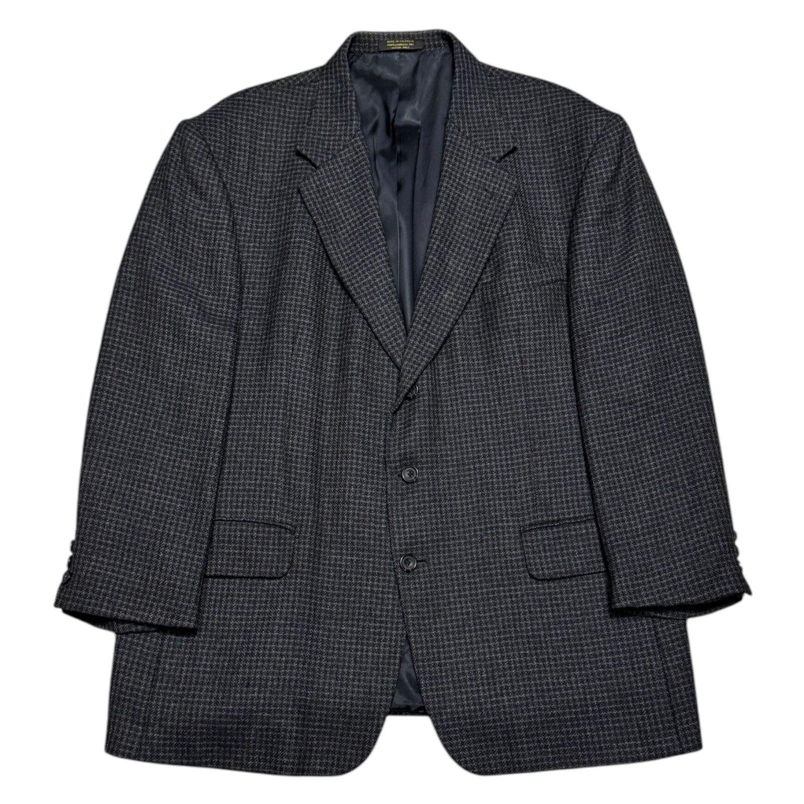 OSCAR DE LA RENTA Check WOOL Designer Blazer Suit Jacket 46R