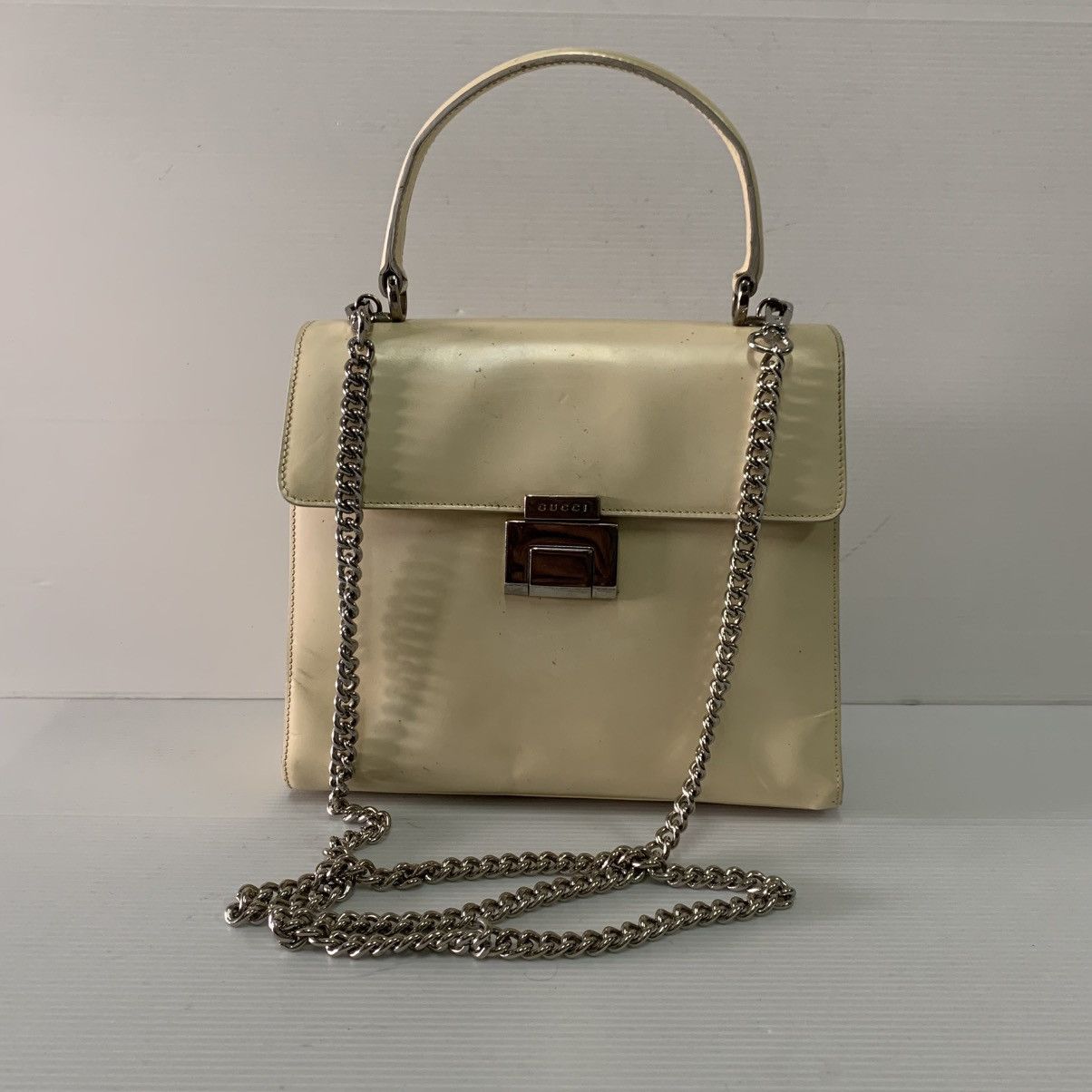 Gucci Gucci Leather Kelly Vintage Bag Size ONE SIZE - 2 Thumbnail