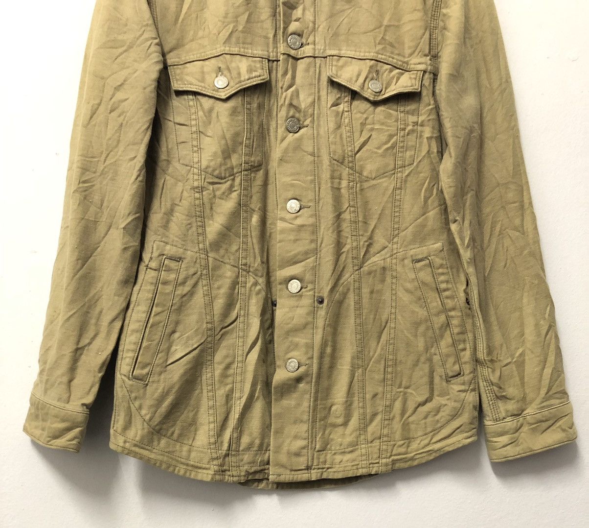 HOLLYWOOD RANCH MARKET Vintage HR Market x Iron Heart Workwear Denim Shirts Size US S / EU 44-46 / 1 - 4 Thumbnail