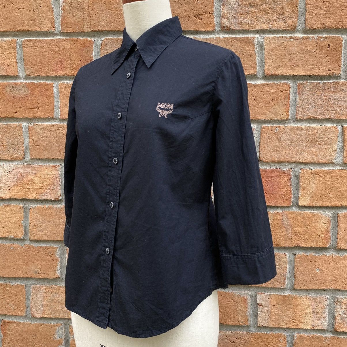 MCM MCM Black Logo Shirt Size M / US 6-8 / IT 42-44 - 2 Thumbnail