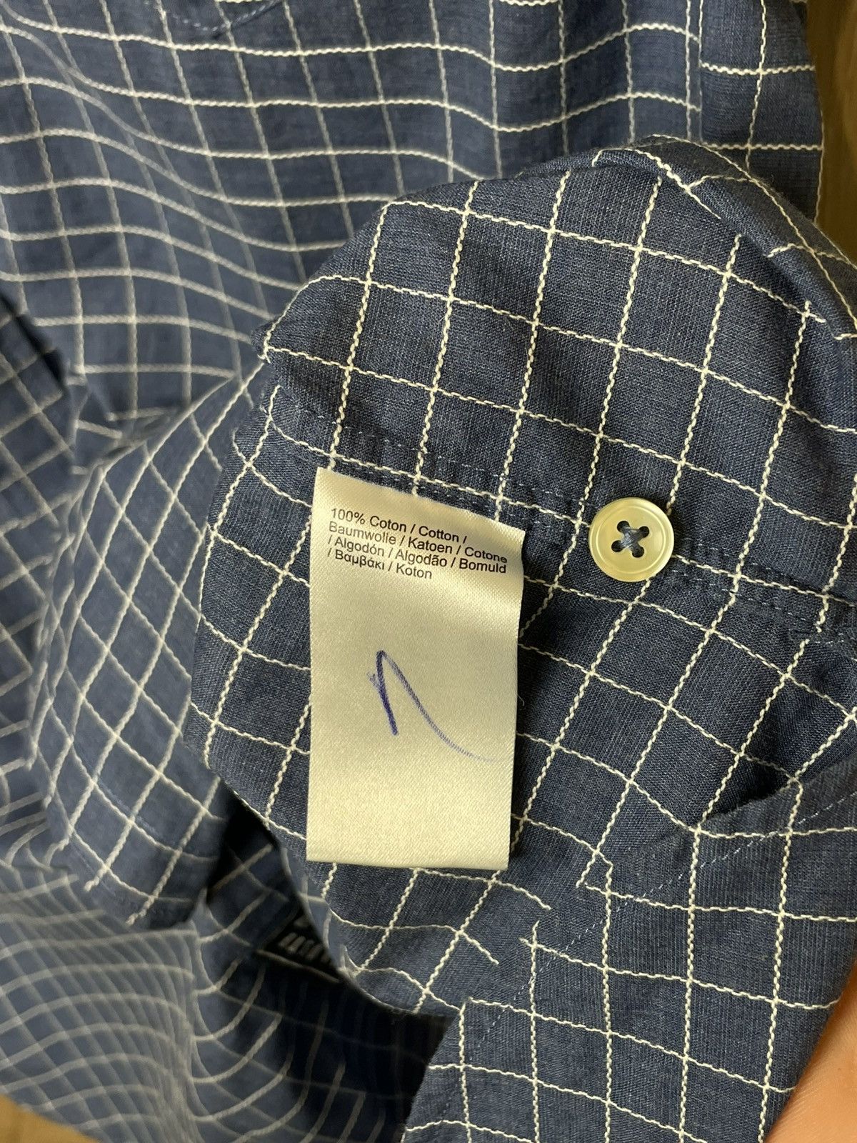 Lacoste Lacoste Shirt Short Sleeve Check Blue Size US M / EU 48-50 / 2 - 9 Thumbnail