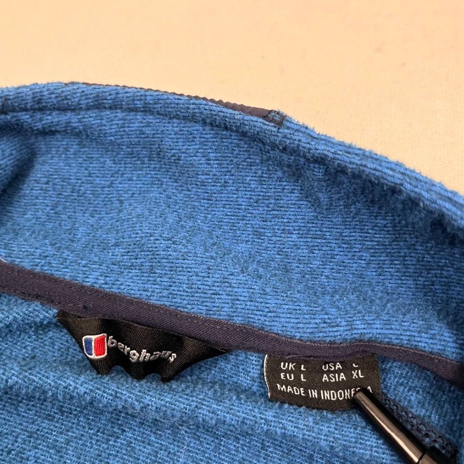 Berghaus Berghaus Kedron Jacket Mens Large Blue Fleece Hiking Outdoor Trekking Full Zip Size US L / EU 52-54 / 3 - 3 Thumbnail