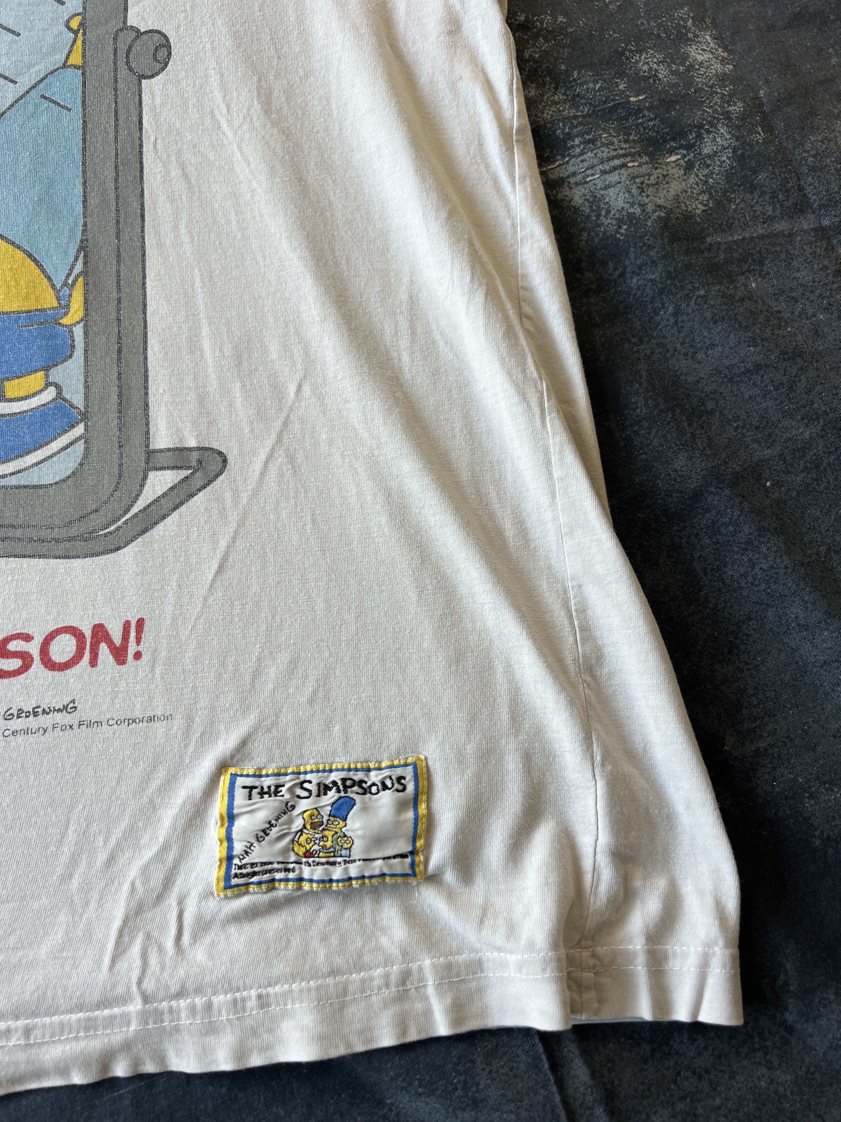 Cartoon Network × Vintage Vintage 1998 The Simpsons Cartoon Movie Bart T-shirt Size US L / EU 52-54 / 3 - 10 Thumbnail