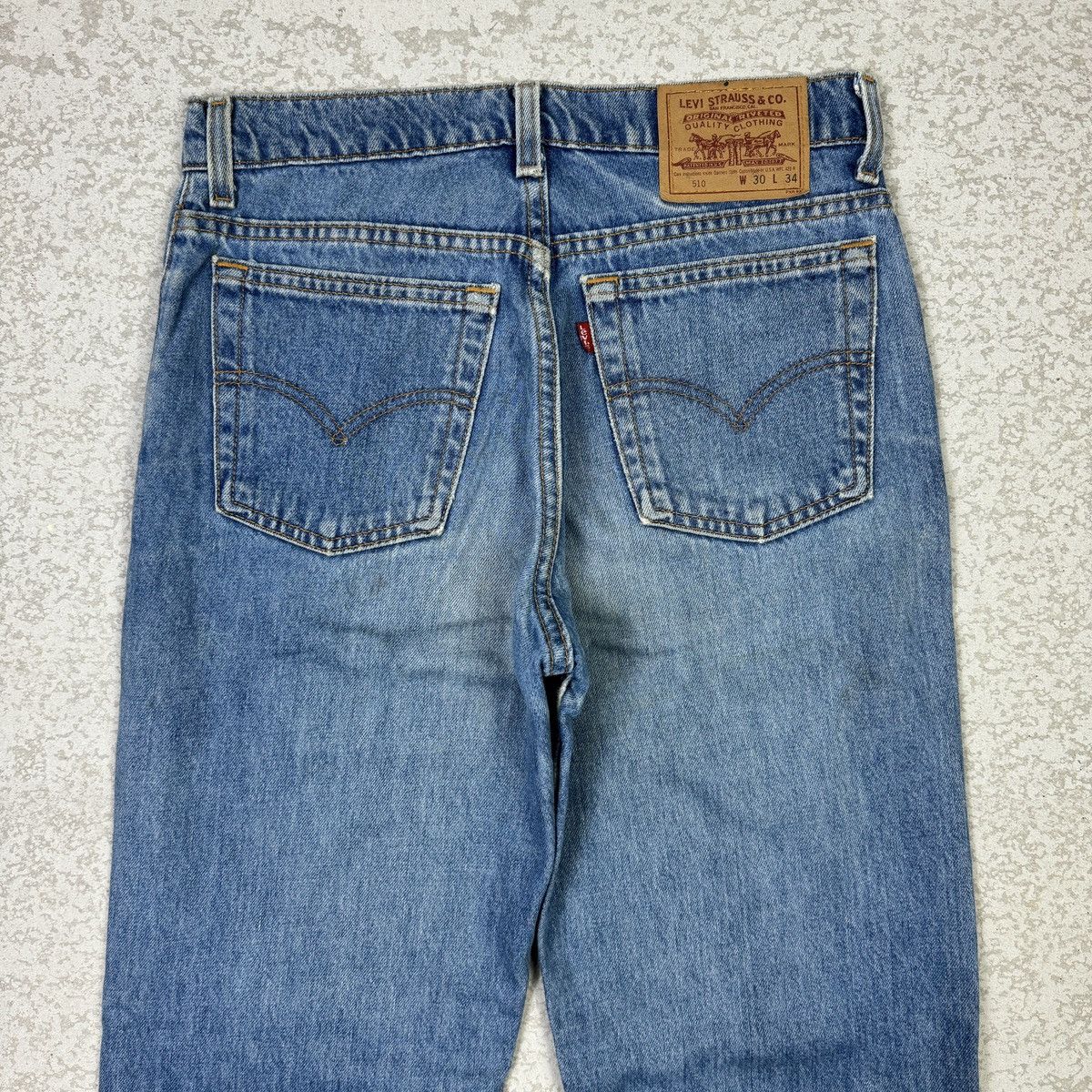 Levi's × Vintage 1996 Vintage Levis 510 Blue Jeans Cat Patch Jeans- sf1 Size US 29 - 11 Thumbnail