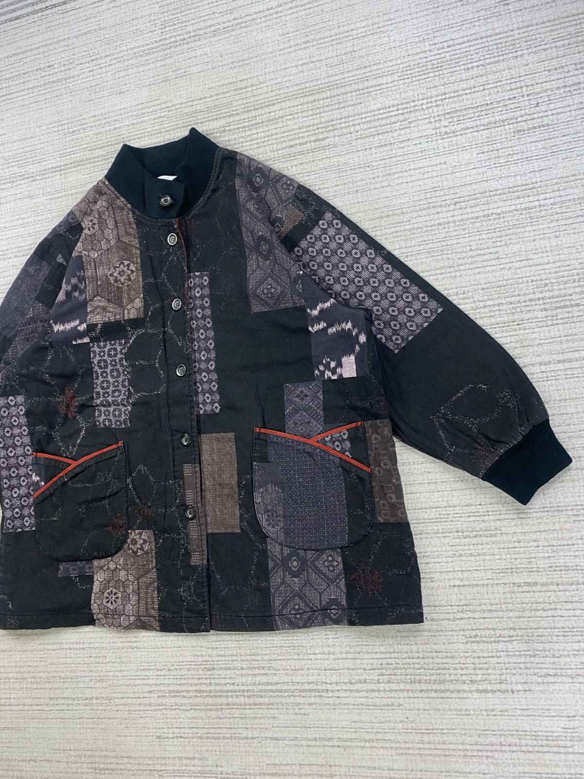 Vintage 🔥RARE Japanese Fashion Patchwork Traditional Jacket Size US L / EU 52-54 / 3 - 4 Thumbnail
