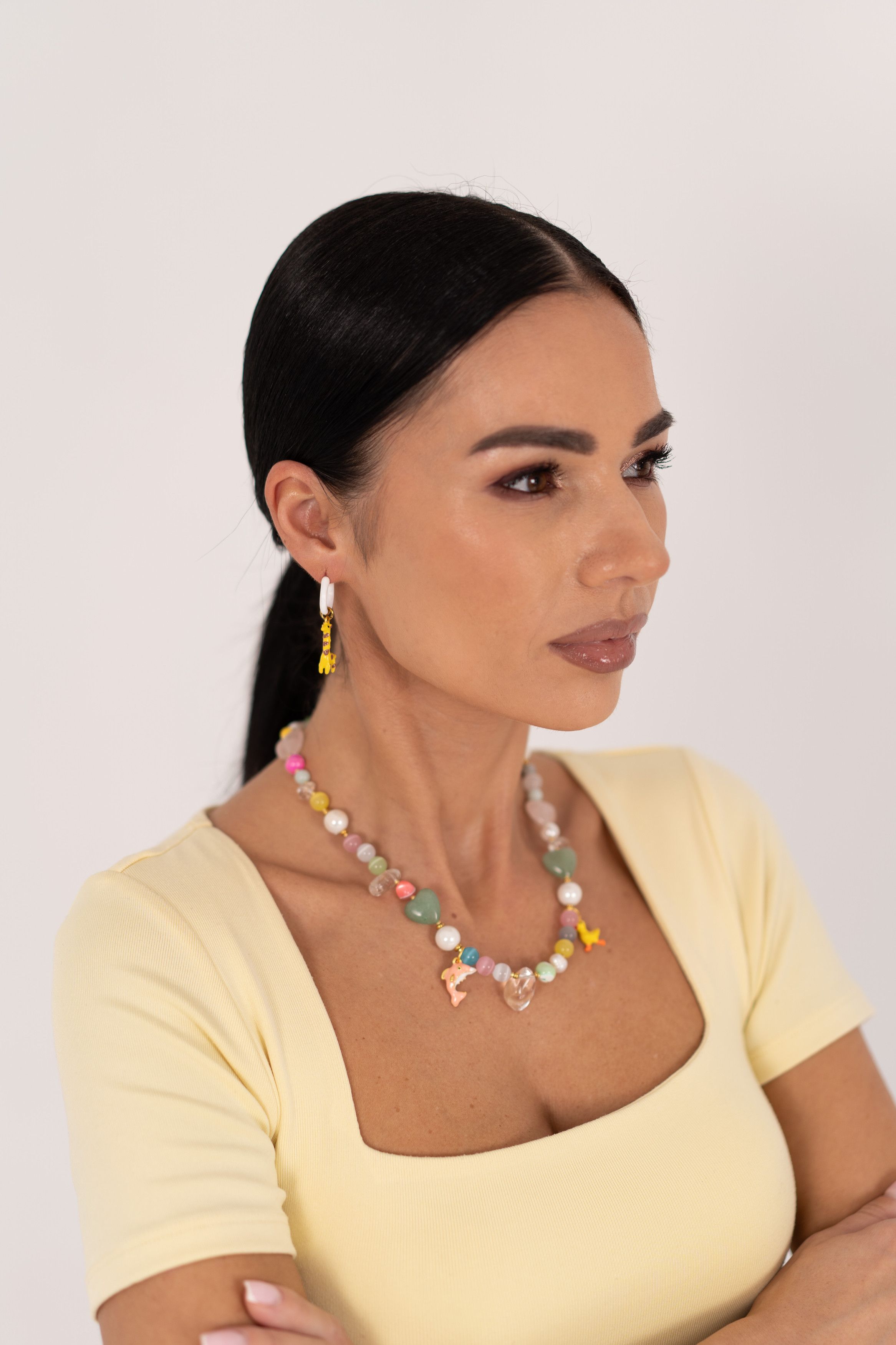 Other Gemstone Necklace & Earrings Set | Handmade Jewelry Size ONE SIZE - 4 Thumbnail