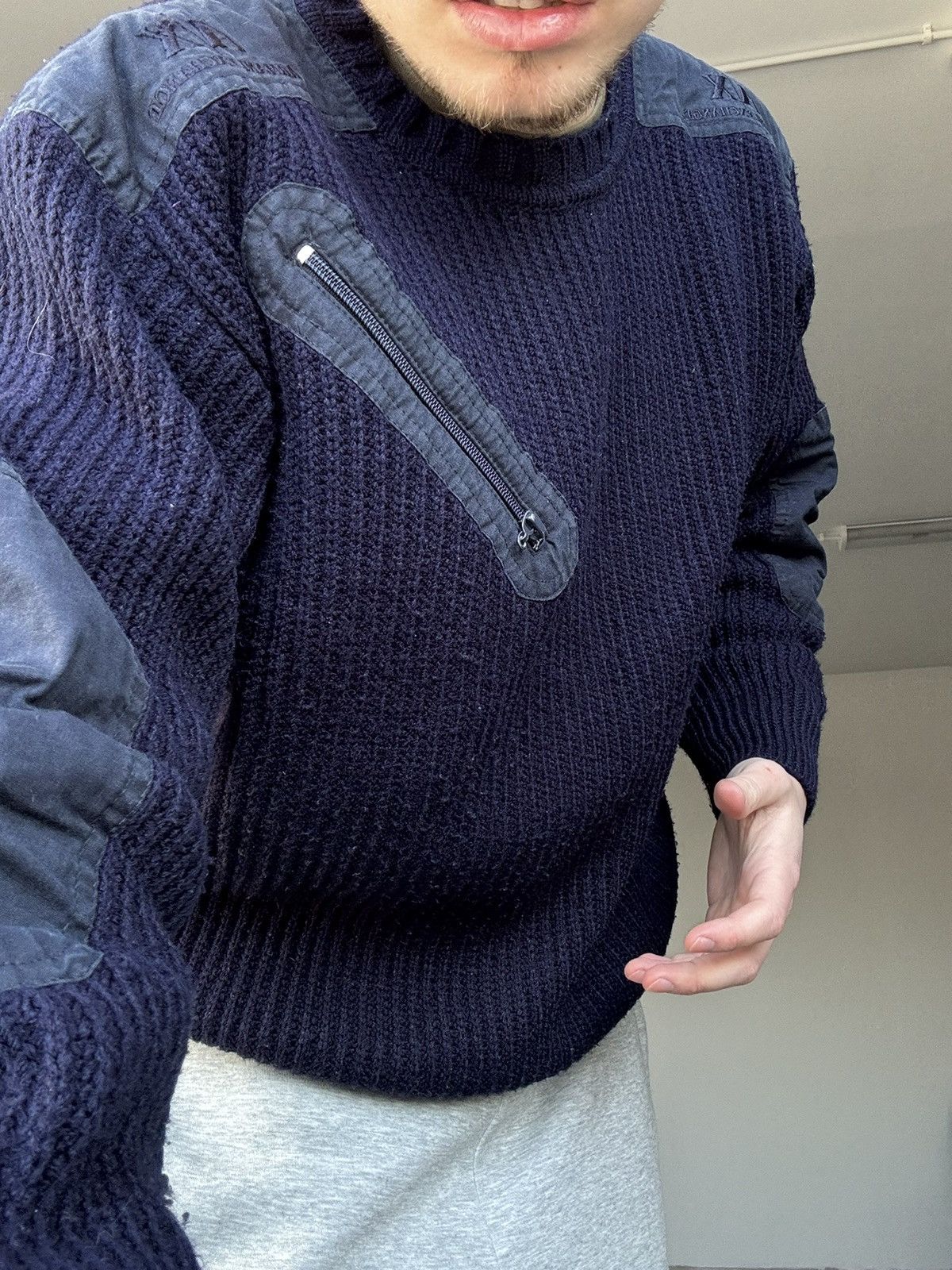 Armani Exchange Vintage Armani Military Sweater Wool Size US XL / EU 56 / 4 - 2 Thumbnail