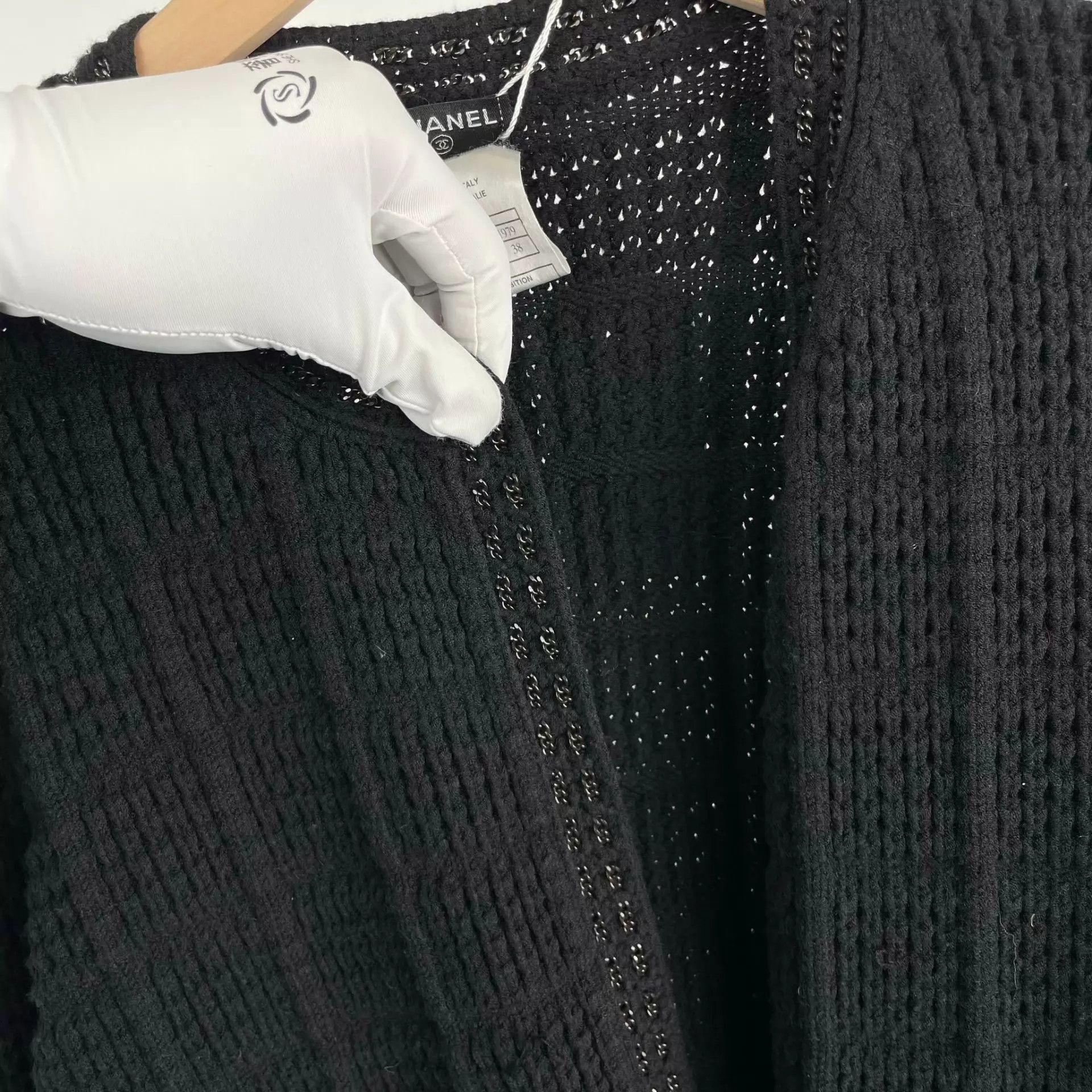 Chanel CHANEL Cutout Cardigan Black Size 38 Size S / US 4 / IT 40 - 7 Thumbnail