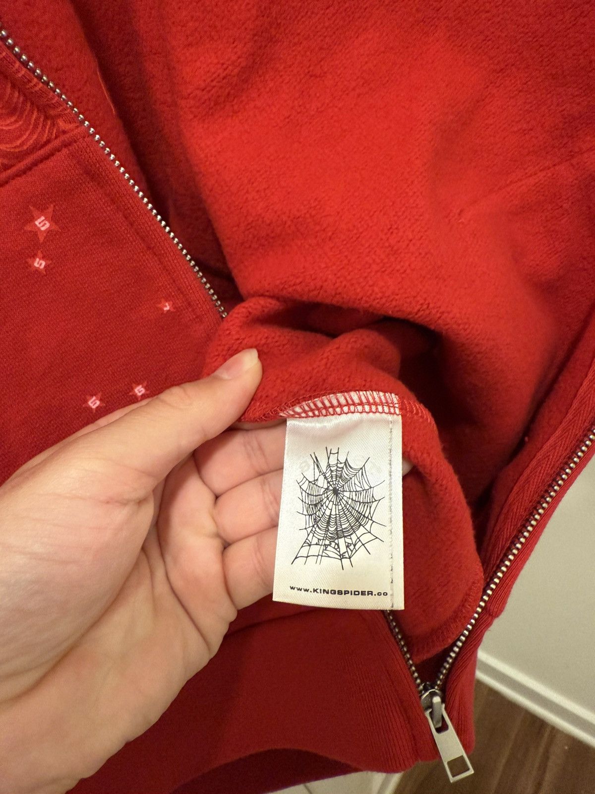 Sp5der Sp5der V2 angel number zip hoodie ‘Merlot’ Size US L / EU 52-54 / 3 - 6 Thumbnail