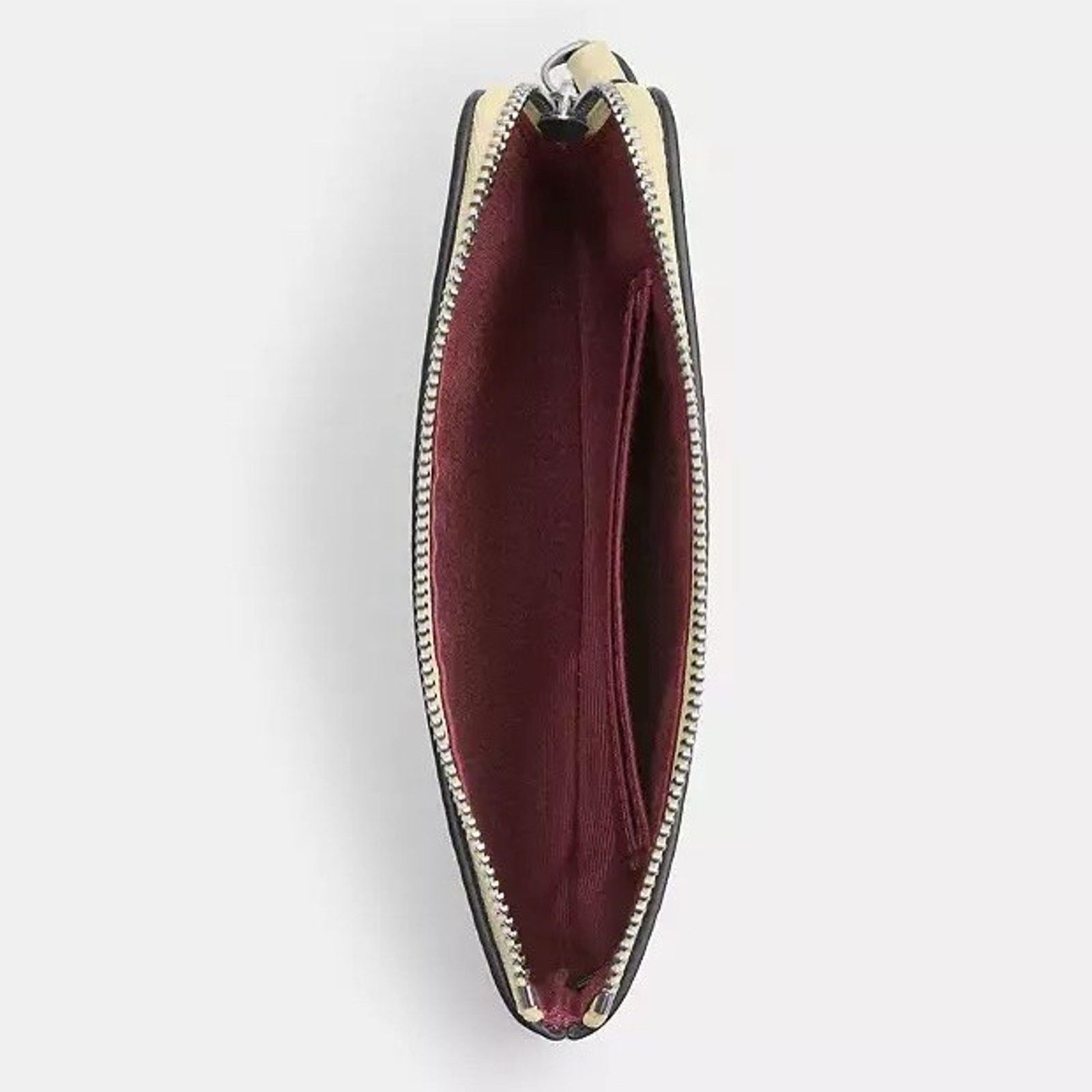 Coach NWT Coach CAQ75 Corner Zip Wristlet Canvas Silver/Hay Size ONE SIZE - 7 Thumbnail