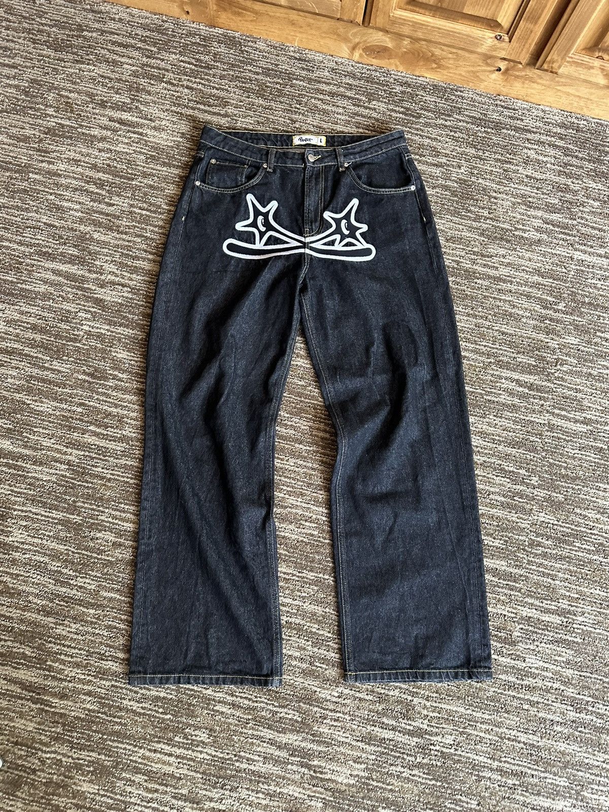 Japanese Brand × Streetwear Protect ldn White Spike Denim | Grailed