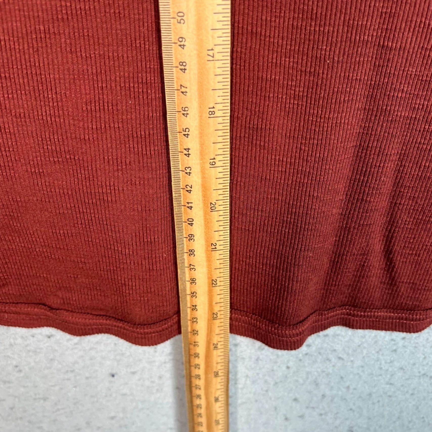 Free People Free People Tank Womens Medium Red Rust Ribbed Sleeveless Pullover Activewear Summer Spring Shirt Size M / US 6-8 / IT 42-44 - 6 Thumbnail