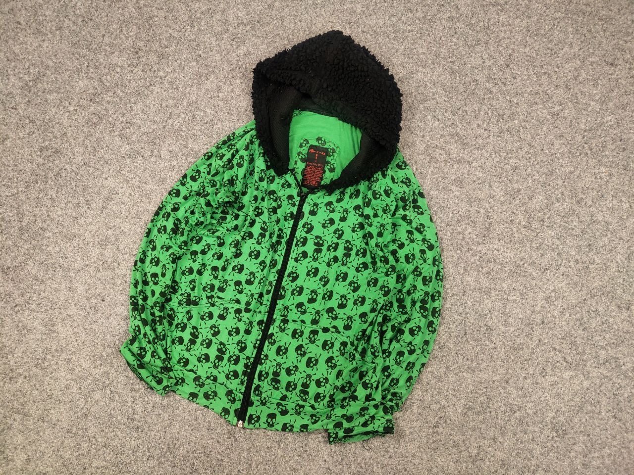 If Six Was Nine Vintage Punk Org If Six Was Nine Style Skeleton Zip Hoodie Size M / US 6-8 / IT 42-44 - 3 Thumbnail