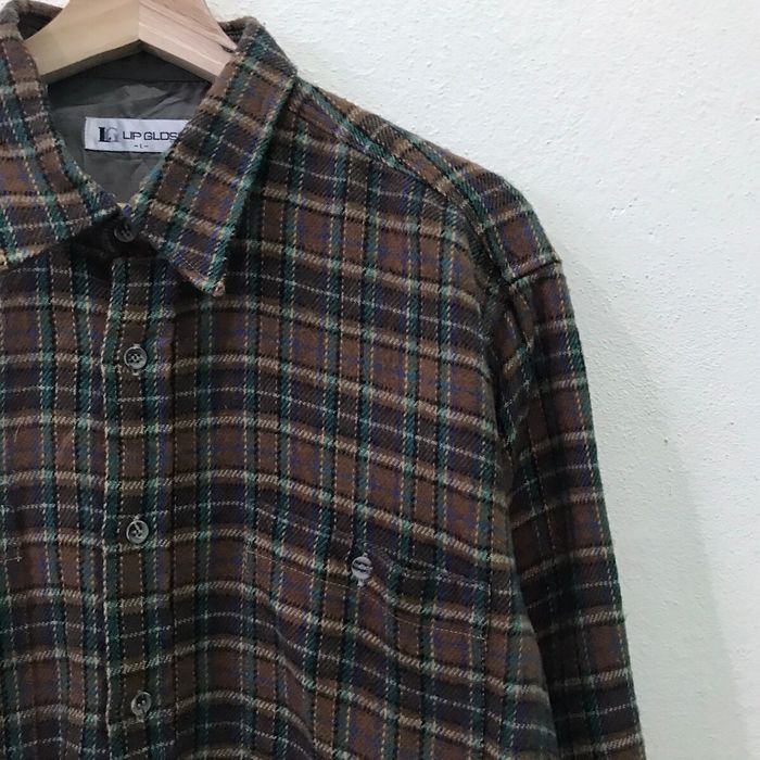 Flannel Lip Gloss Plaid Tartan Flannel Shirt Size US L / EU 52-54 / 3 - 3 Thumbnail