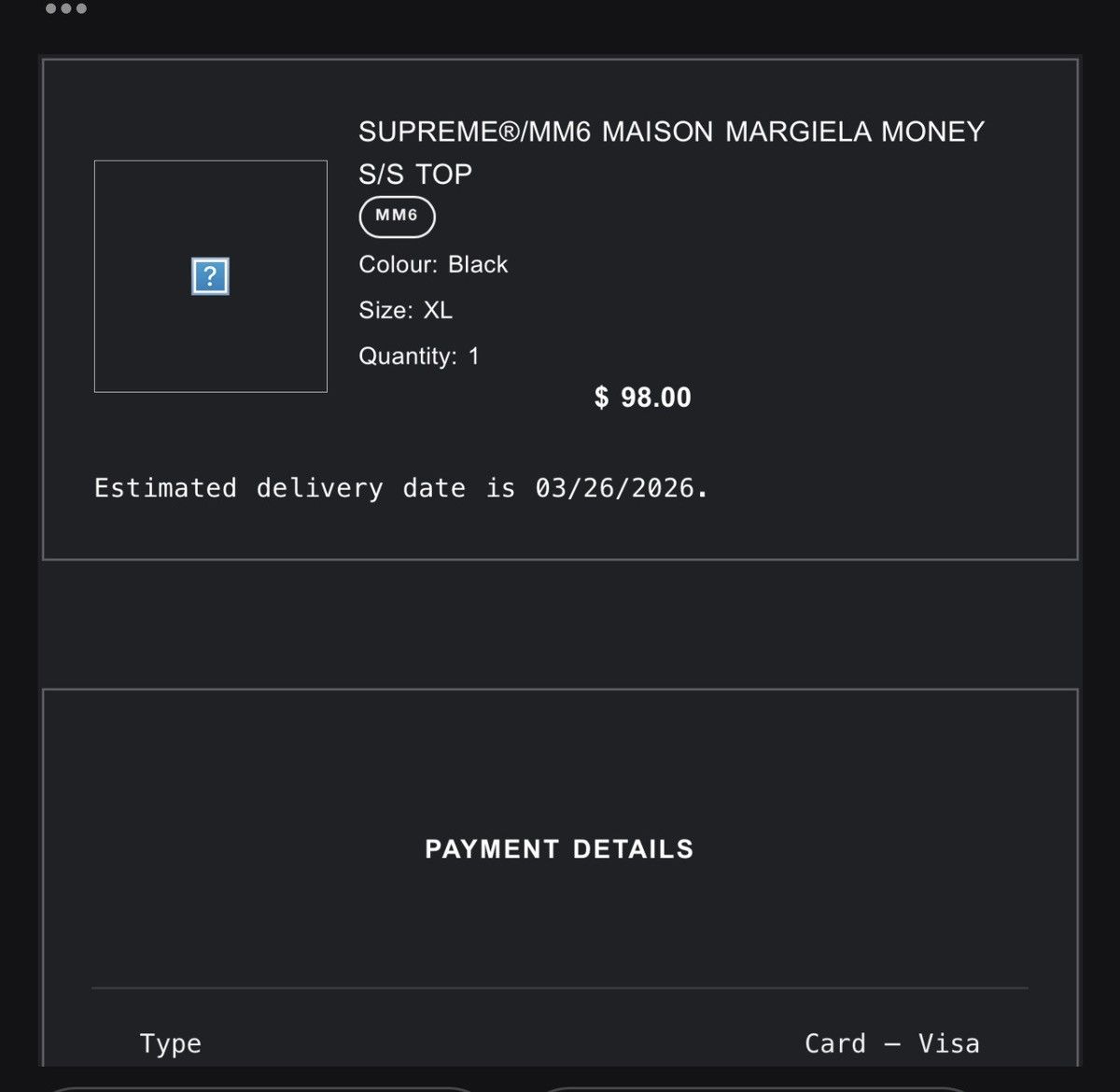Maison Margiela × Supreme Supreme Maison Margiela MM6 Money S/S Top White Size US XL / EU 56 / 4 - 4 Thumbnail