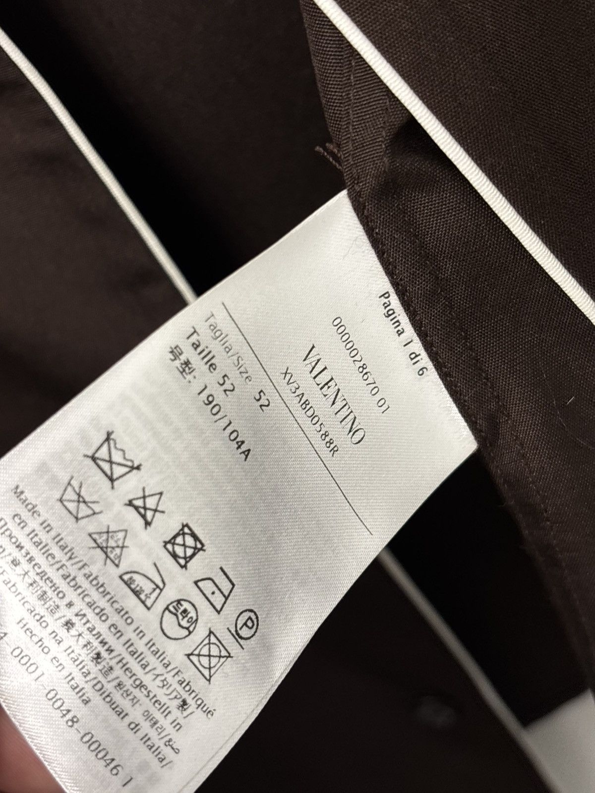 Valentino Valentino Brown Silk Pajama Shirt Size US L / EU 52-54 / 3 - 3 Thumbnail
