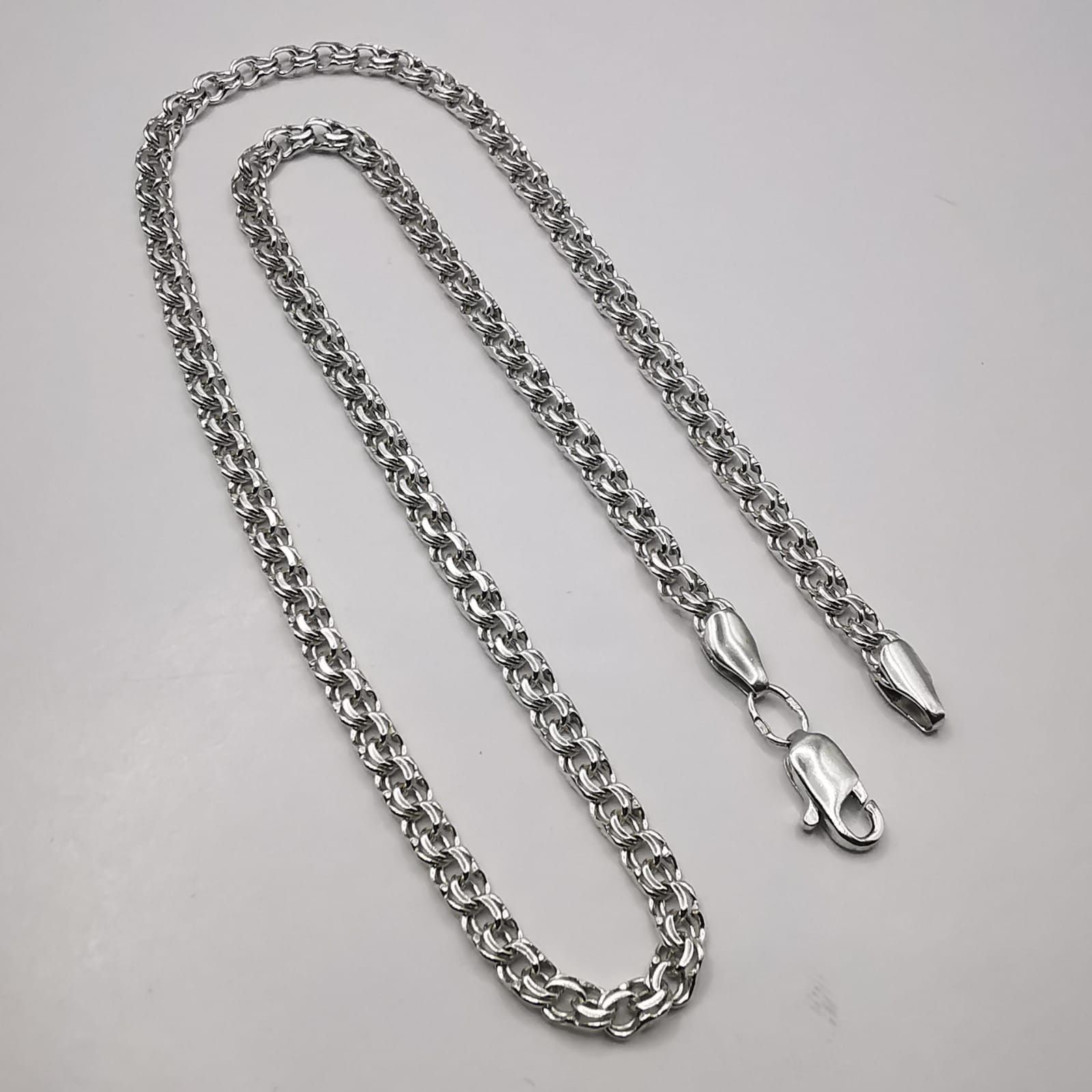 Sterling Silver Vintage Jewelry Chain, 925 Sterling Silver, Signed , 19,90g Size ONE SIZE - 1 Thumbnail