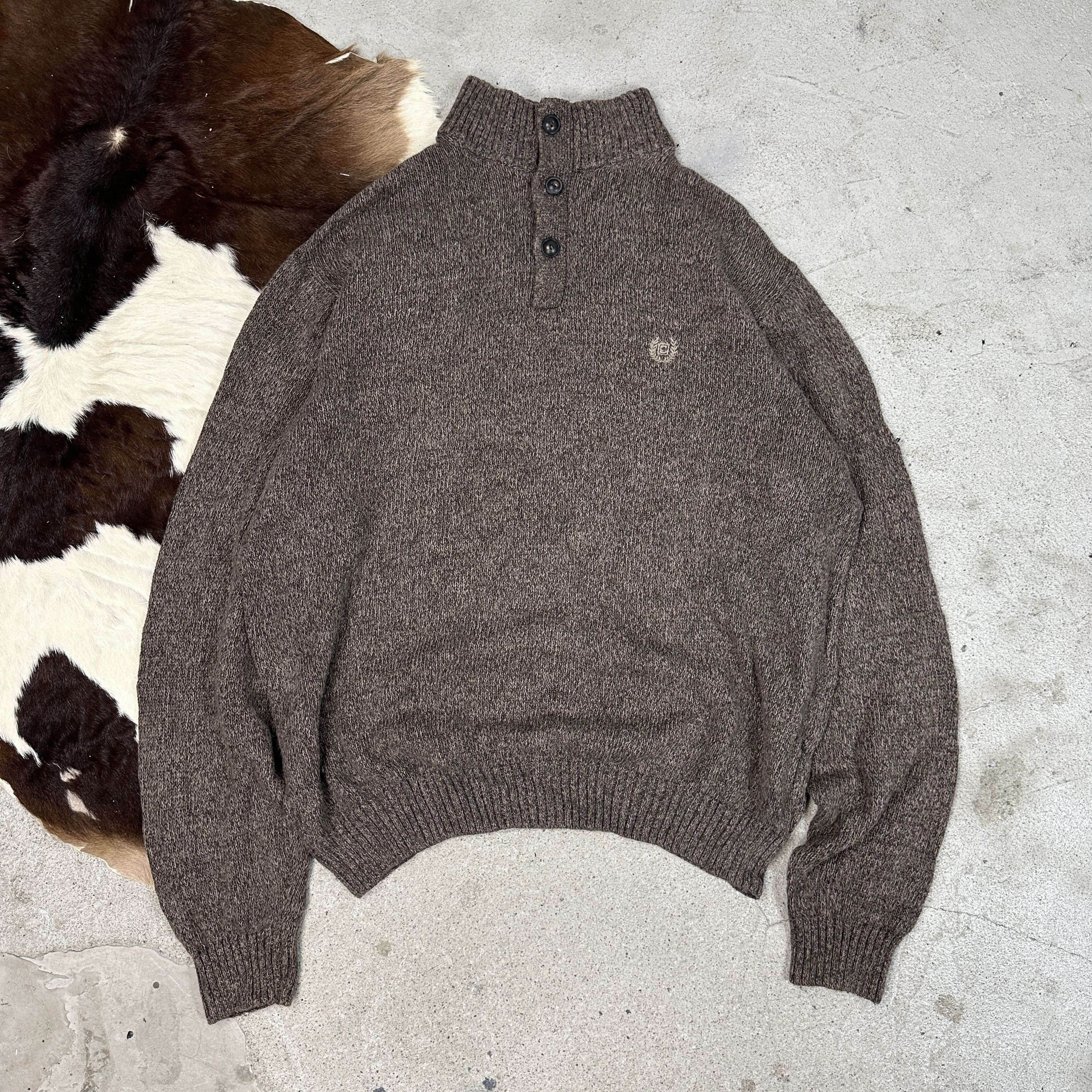Ralph Lauren × Vintage Vintage Casual 00s 1/4 Zip Chaps Ralph Lauren Sweater Size US XL / EU 56 / 4 - 3 Thumbnail