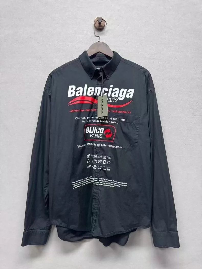 Balenciaga Balenciaga Waves Environmental Shirt Size US XS / EU 42 / 0 - 1 Thumbnail