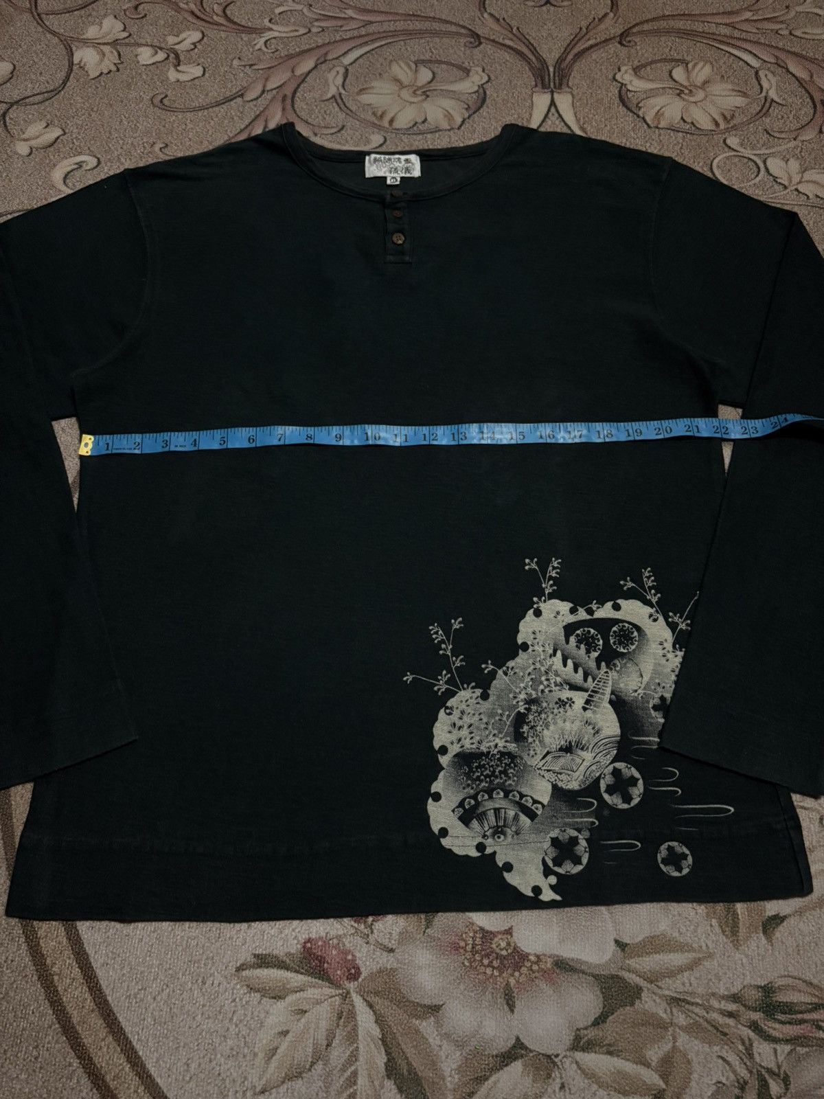 Japanese Brand Japanese Brand KARAKURI TAMASHII Embroidered Long Sleeve Tee Size US L / EU 52-54 / 3 - 9 Thumbnail