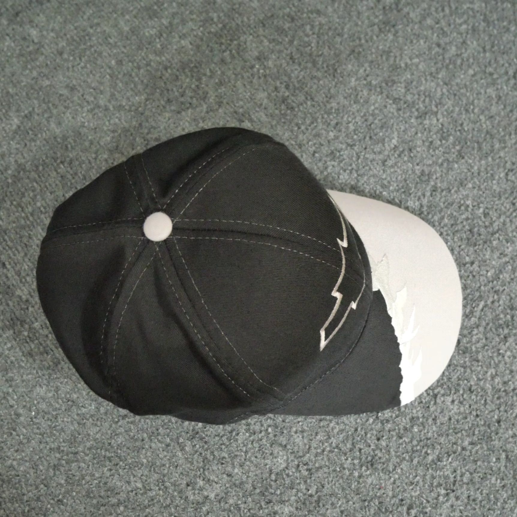 Vintage VINTAGE Chevy Hat Adult Mens Black Grey Strap Back Saw Tooth Rip 90s Y2K Snapback One Size Black Mens Vintage 90s Size ONE SIZE - 7 Thumbnail