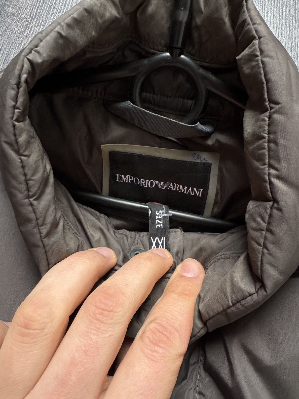 Emporio Armani × Vintage Vintage Emporio Armani Down Puffer jacket Size US L / EU 52-54 / 3 - 9 Thumbnail