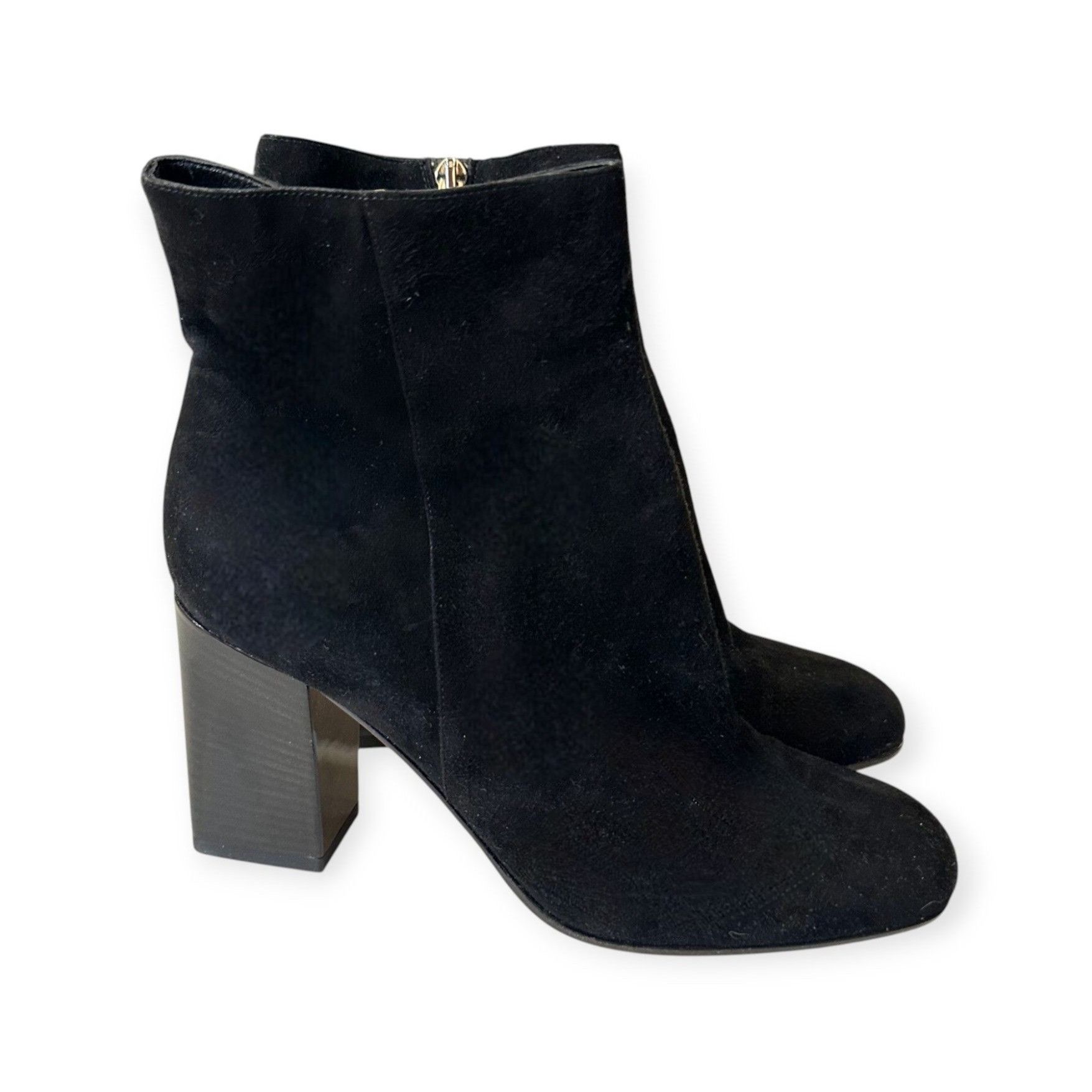 Gianvito Rossi Gianvito Rossi Black Suede Ankle Booties Block Heel EU 38.5 Size US 9 / IT 39 - 4 Thumbnail
