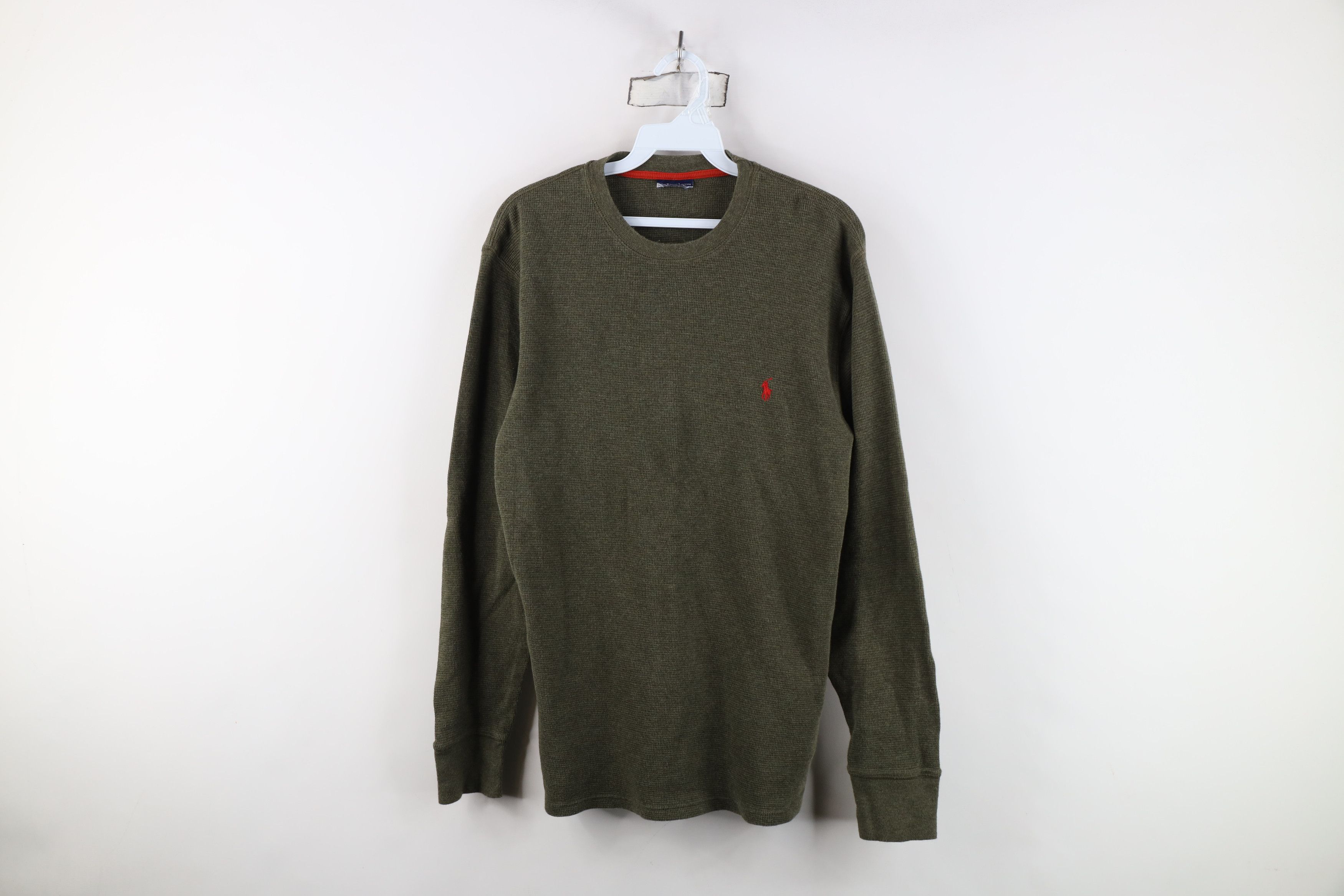 Ralph Lauren Vintage Ralph Lauren Thermal Waffle Knit Long Sleeve T-Shirt Size US M / EU 48-50 / 2 - 1 Thumbnail