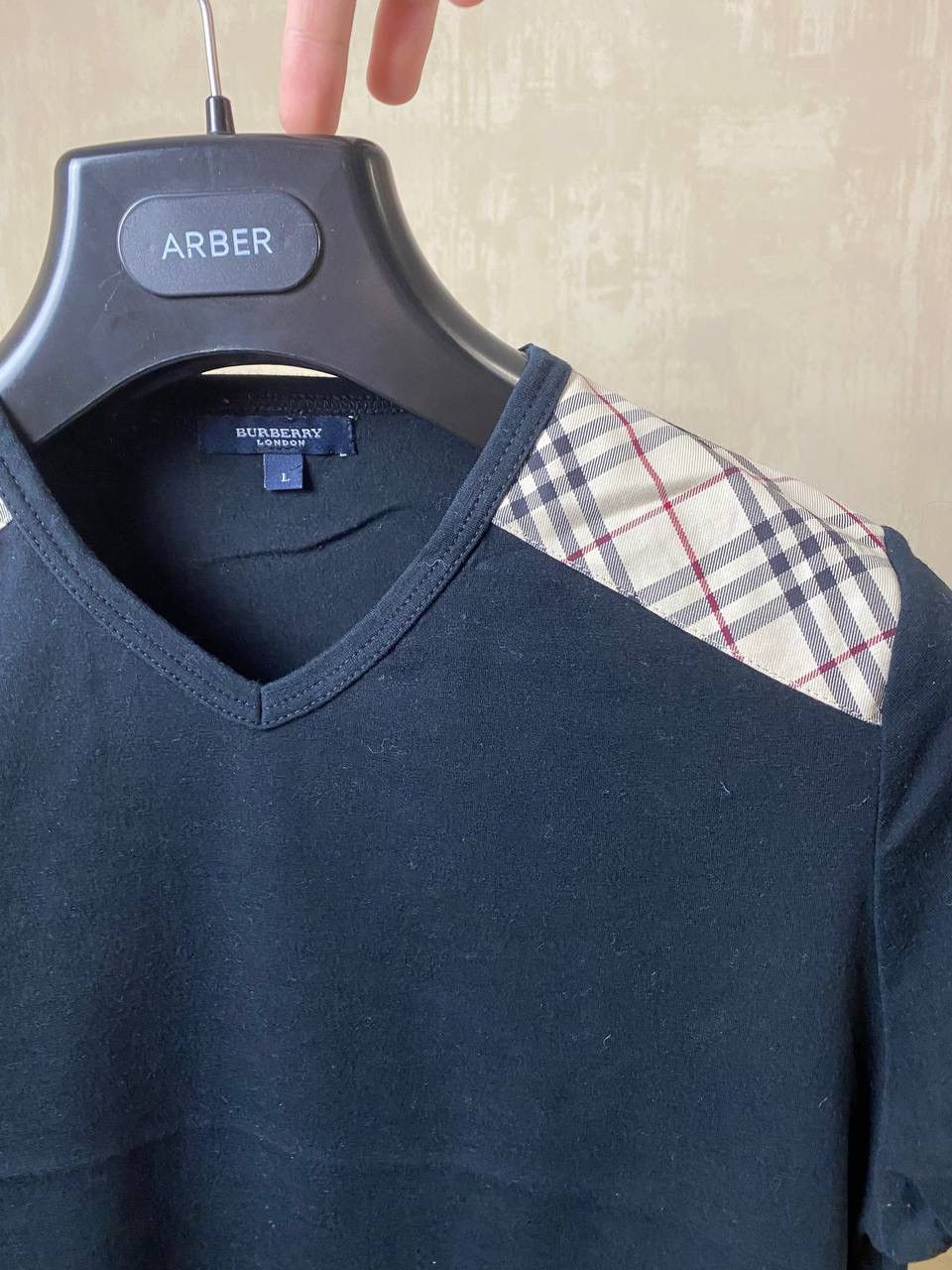 Burberry 🔥 Burberry London Nova Check Womens Top T Shirt Size L / US 10 / IT 46 - 6 Thumbnail