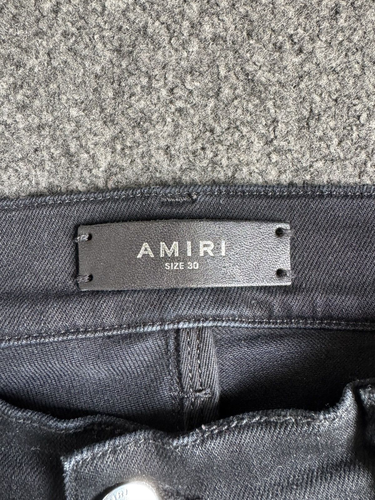 Amiri Amiri Aged Black Patchwork Art Jeans Size US 30 / EU 46 - 6 Thumbnail