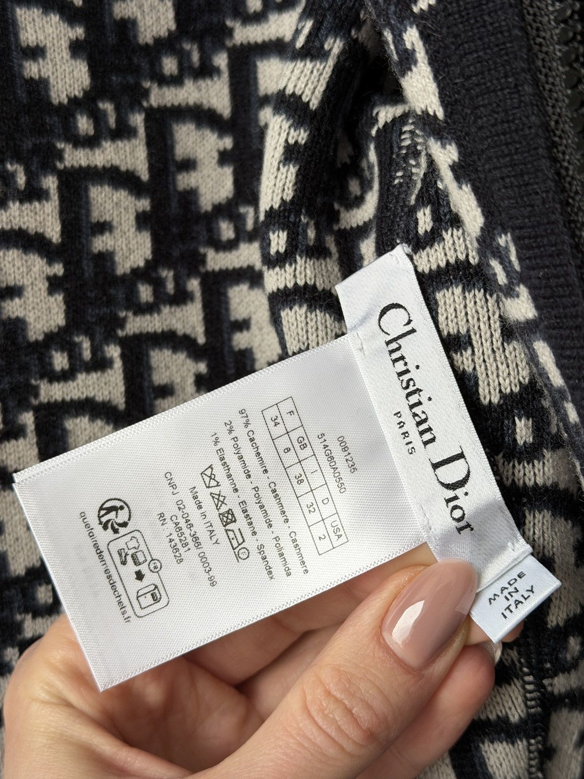 Dior Christian Dior Cahmere Zip Cardigan Size XS / US 0-2 / IT 36-38 - 5 Thumbnail