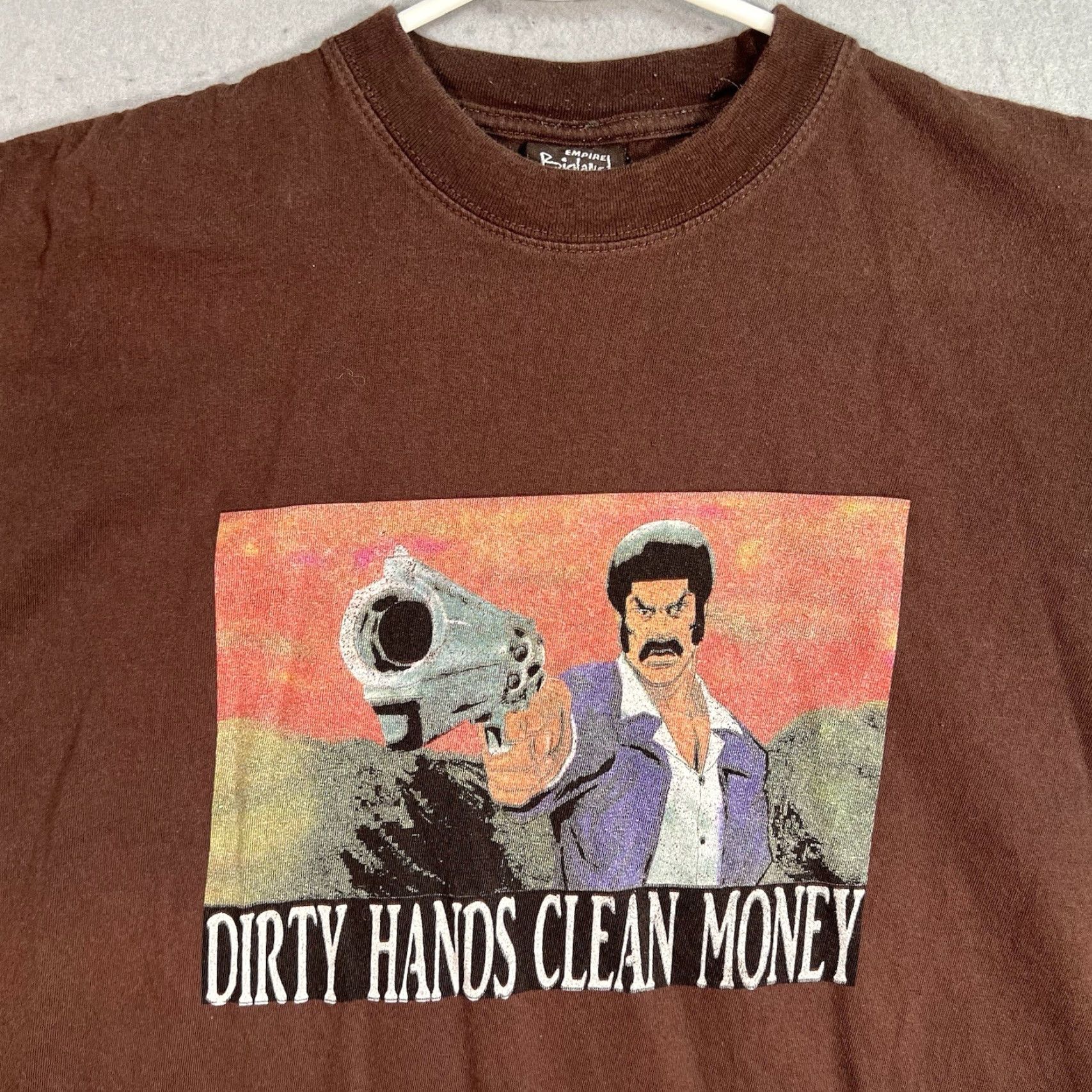 Vintage VINTAGE Empire Biglands Shirt Adult XL Brown Mens Graphic Tee 2000s Size US XL / EU 56 / 4 - 2 Thumbnail