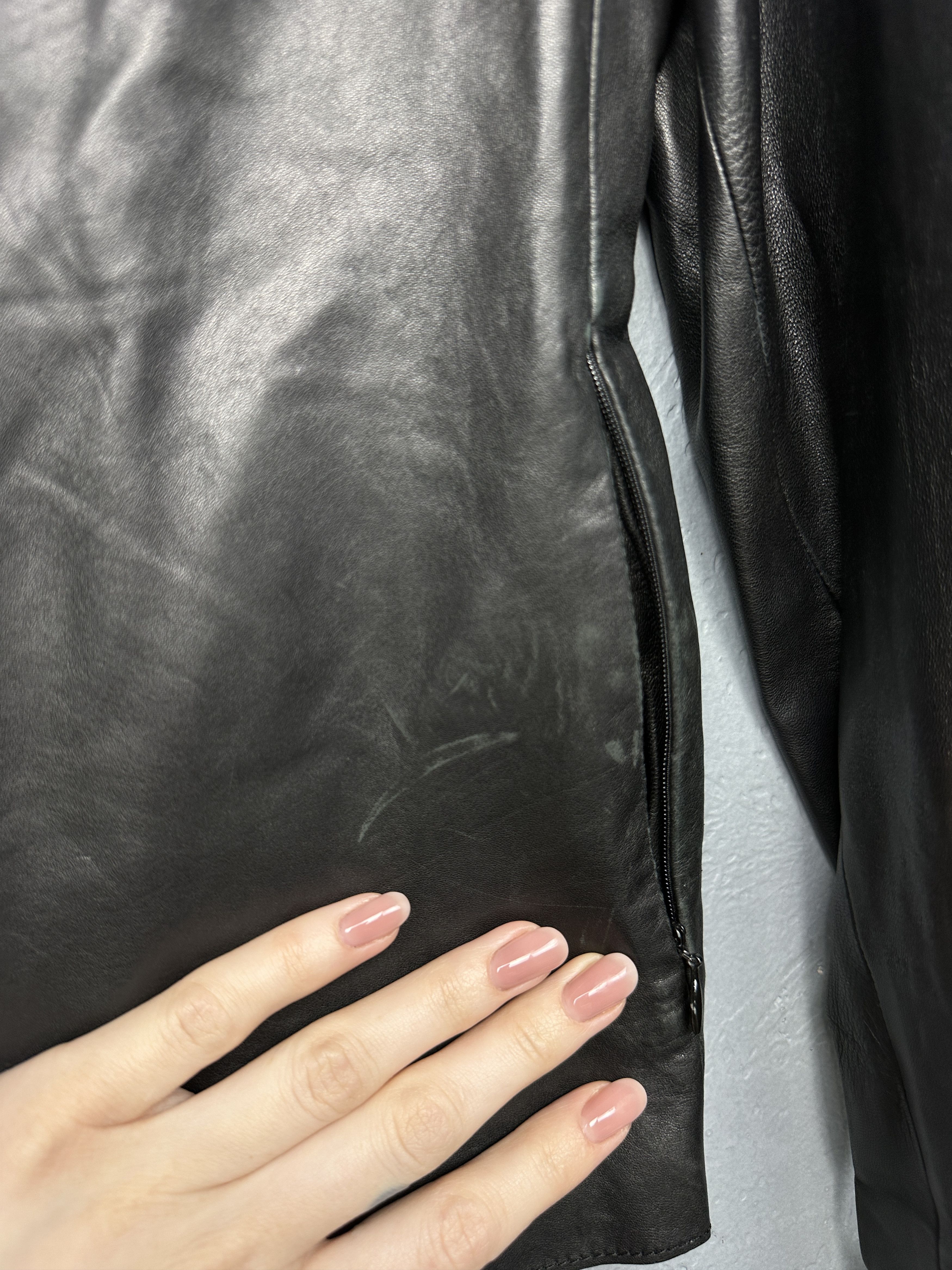 Elie Tahari Tahari Womens Leather Jacket Size M / US 6-8 / IT 42-44 - 6 Thumbnail