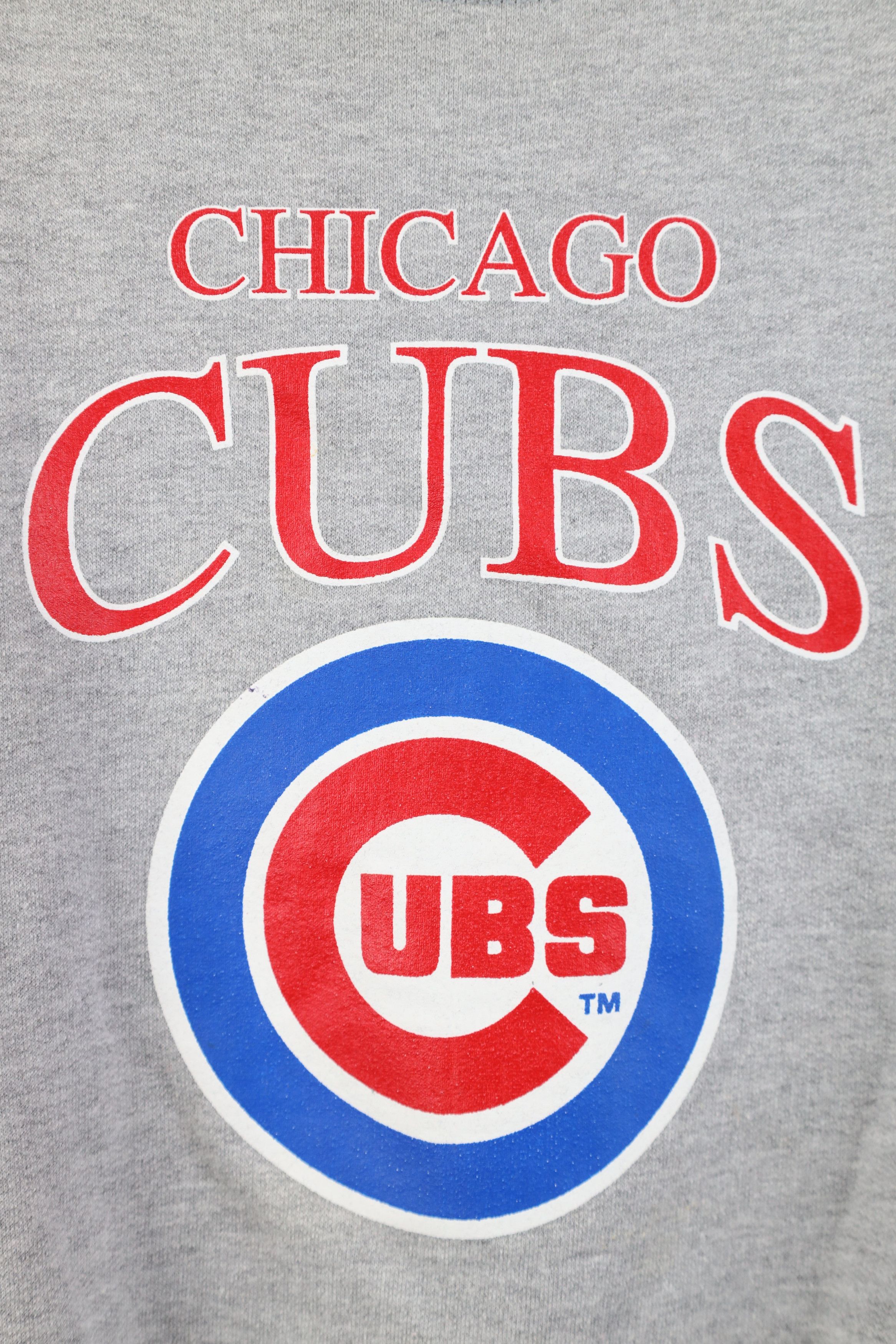 Vintage Vintage 90s Y2K Cubs Baseball Crewneck Sweatshirt Gray Size M / US 6-8 / IT 42-44 - 4 Thumbnail