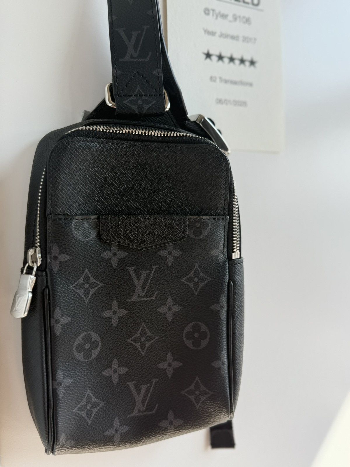 Louis Vuitton Outdoor Sling Bag Taigarama Noir Black, Men's