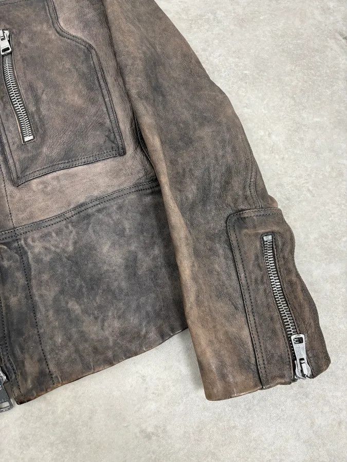 Gucci SS2011 Gucci Brown Eroded Leather Premium Jacket by Frida Giannini Size US M / EU 48-50 / 2 - 9 Thumbnail