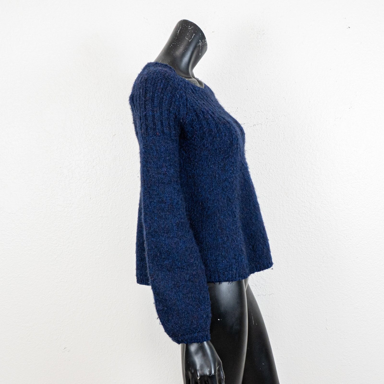 ba&sh Ba&sh Navy blue Textured knit Sweater Pullover sz 0 Size XS / US 0-2 / IT 36-38 - 9 Thumbnail