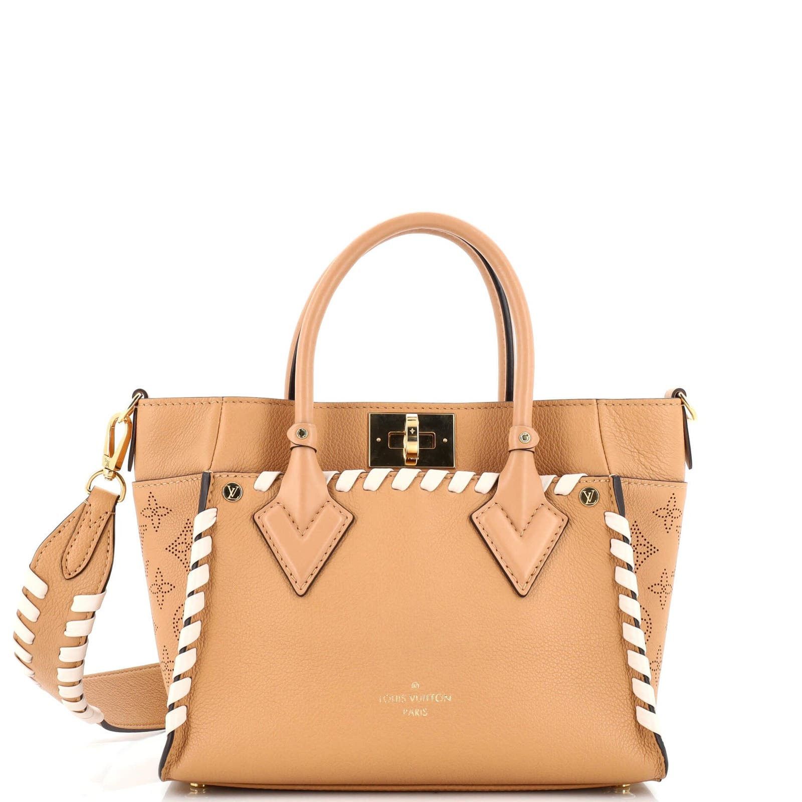 On My Side Tote Braided Mahina Leather PM