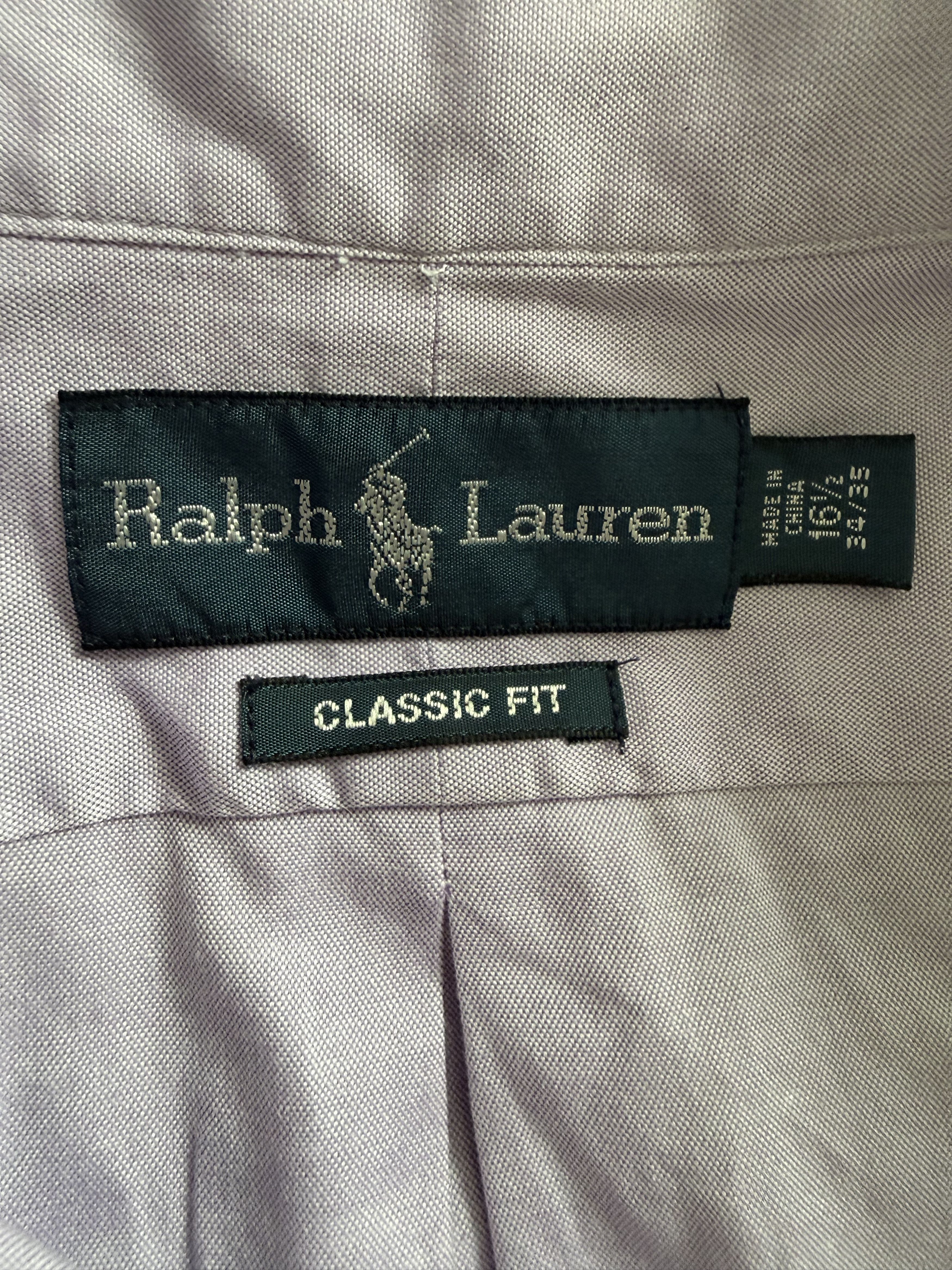 Polo Ralph Lauren Polo Ralph Lauren men's cotton shirt light purple Size US L / EU 52-54 / 3 - 3 Thumbnail