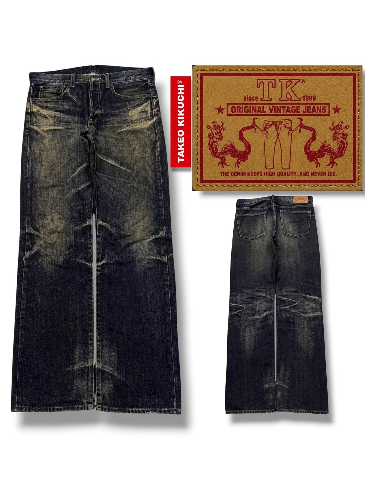 Takeo Kikuchi Vintage Y2K Takeo Kikuchi Japan Denim Jeans | W32 Size US 32 / EU 48 - 1 Thumbnail