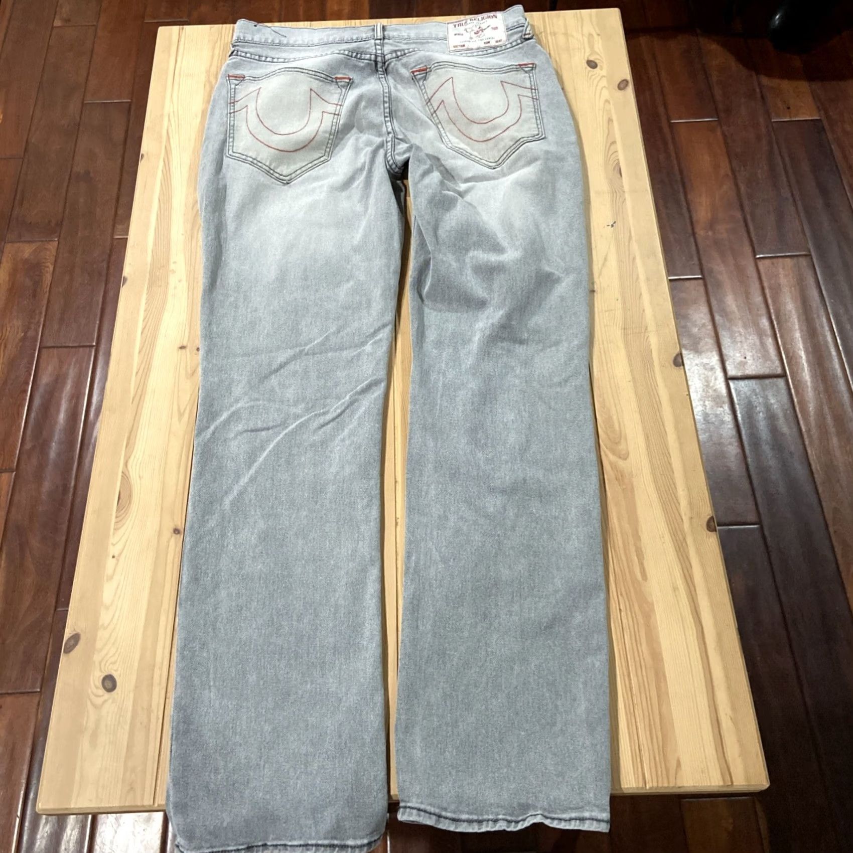 True Religion VINTAGE? No. True Religion Ricky Jeans Men 32 Regular Corduroy Gray 34 Inseam Relaxed Straight Pants Size US 32 / EU 48 - 7 Thumbnail
