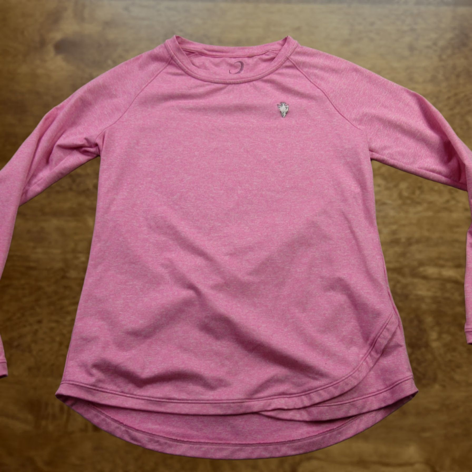 Vintage Zero Restriction Shirt Womens Medium Long Sleeve Outdoor Lightweight Crew Neck Pink Size M / US 6-8 / IT 42-44 - 1 Thumbnail
