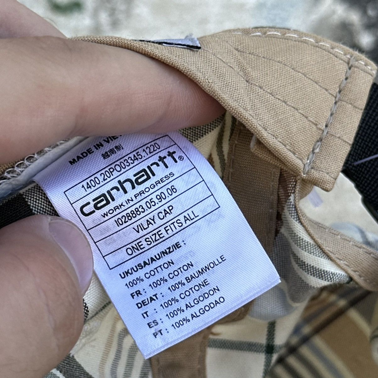 Carhartt Wip Carhartt Wip Vilay Cap - Natural One Size Size ONE SIZE - 7 Thumbnail