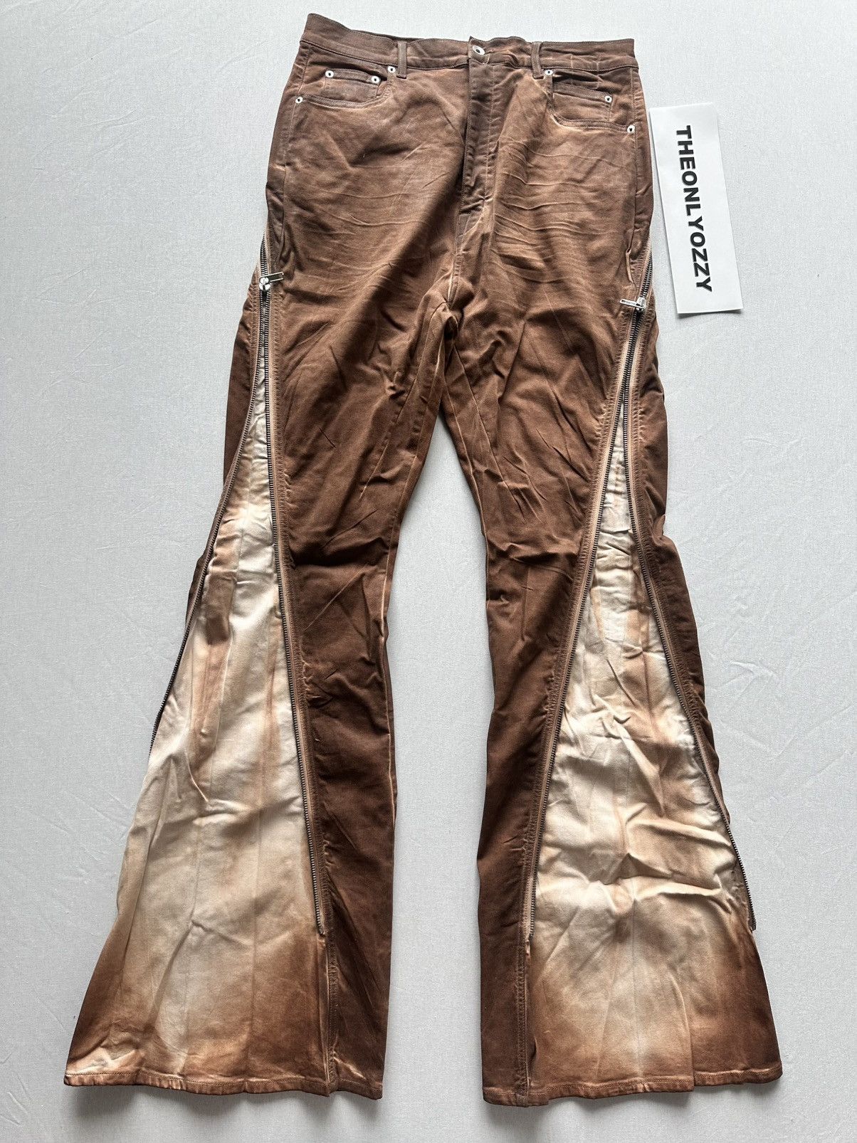 Rick Owens Drkshdw Bolan Banana Jeans Henna Brown sz 34 - joarbit.com