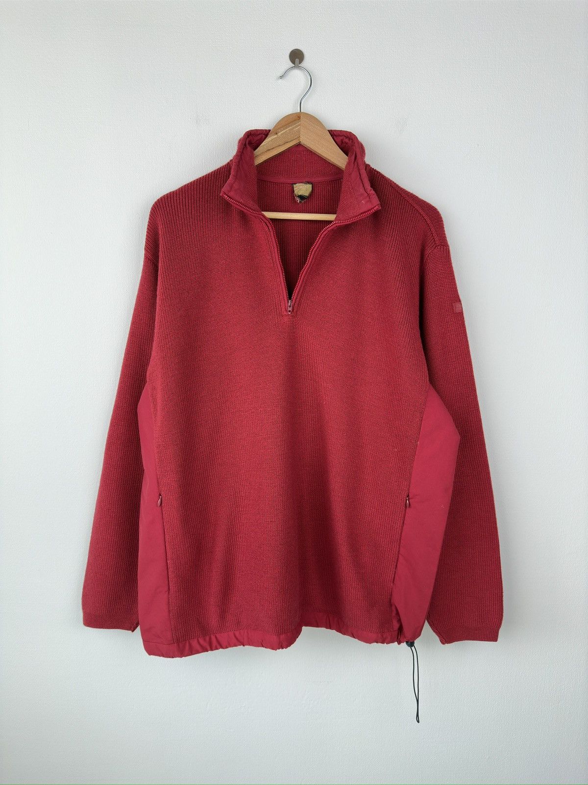 Paul & Shark Vintage PAUL & SHARK ⚓️ 1/4 Zip Wool Sweater Red Men’s Size US XL / EU 56 / 4 - 1 Thumbnail