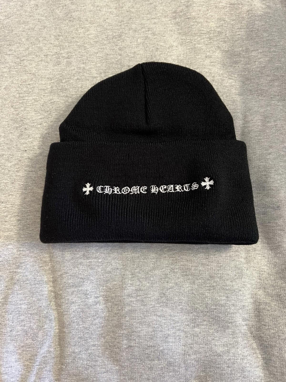 Chrome Hearts Chrome Hearts CH Logo Beanie Black Size ONE SIZE - 3 Thumbnail