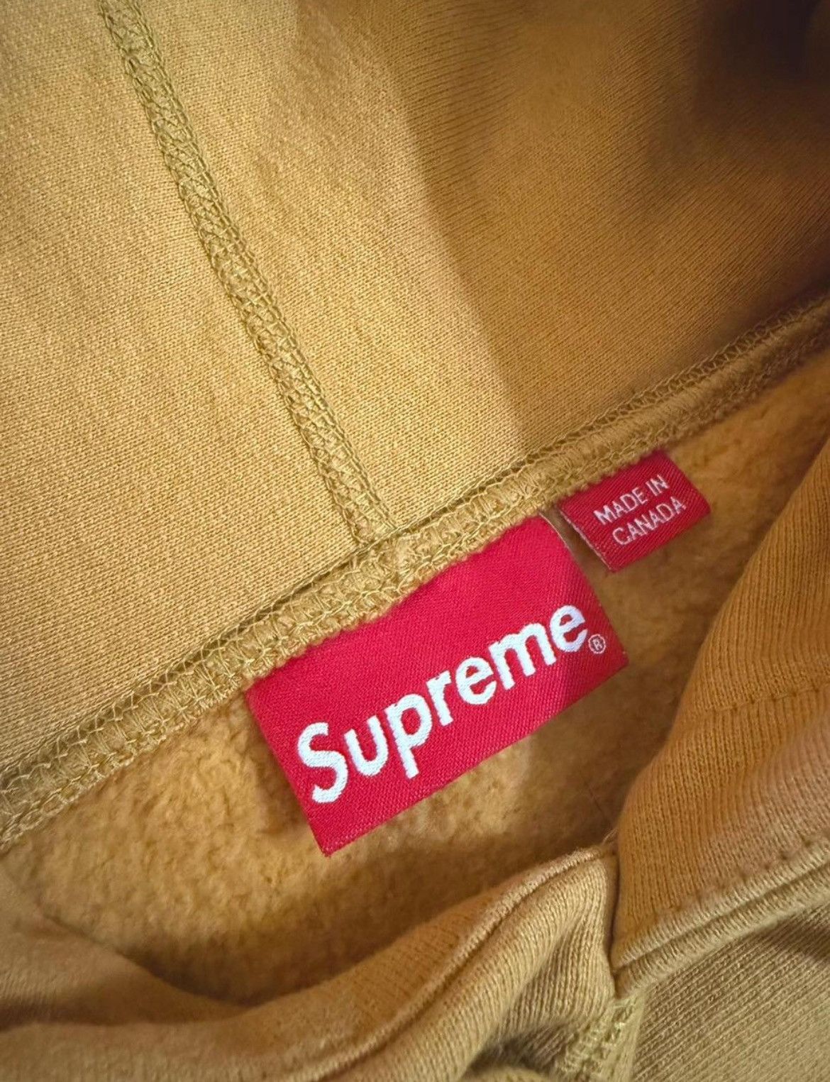Supreme Supreme Arabic Logo Hoodie – Rare FW21 Mustard Colorway Size US M / EU 48-50 / 2 - 6 Thumbnail