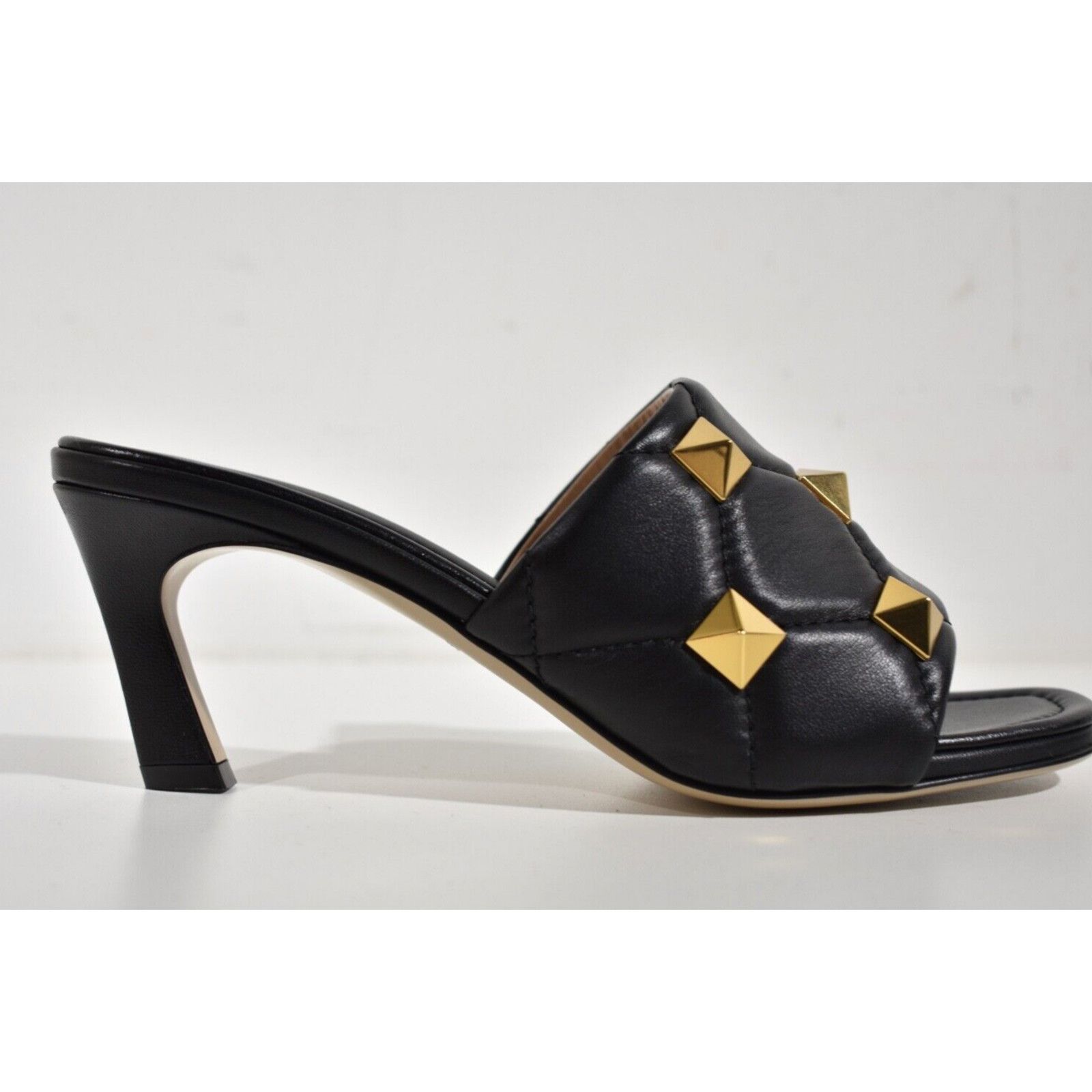 Valentino Rockstud 65 Roman Stud Backless Mule Slide Heel Sandal 39 Size US 9 / IT 39 - 2 Thumbnail