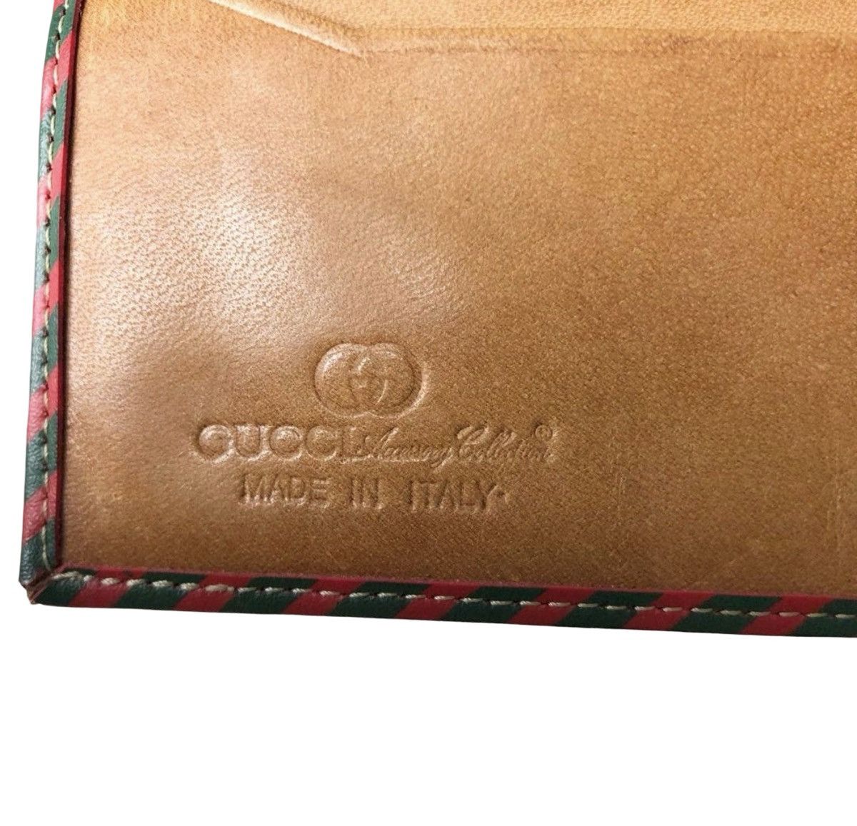 Gucci Vintage Gucci Diagonal Stripe Long Wallet Size ONE SIZE - 10 Thumbnail